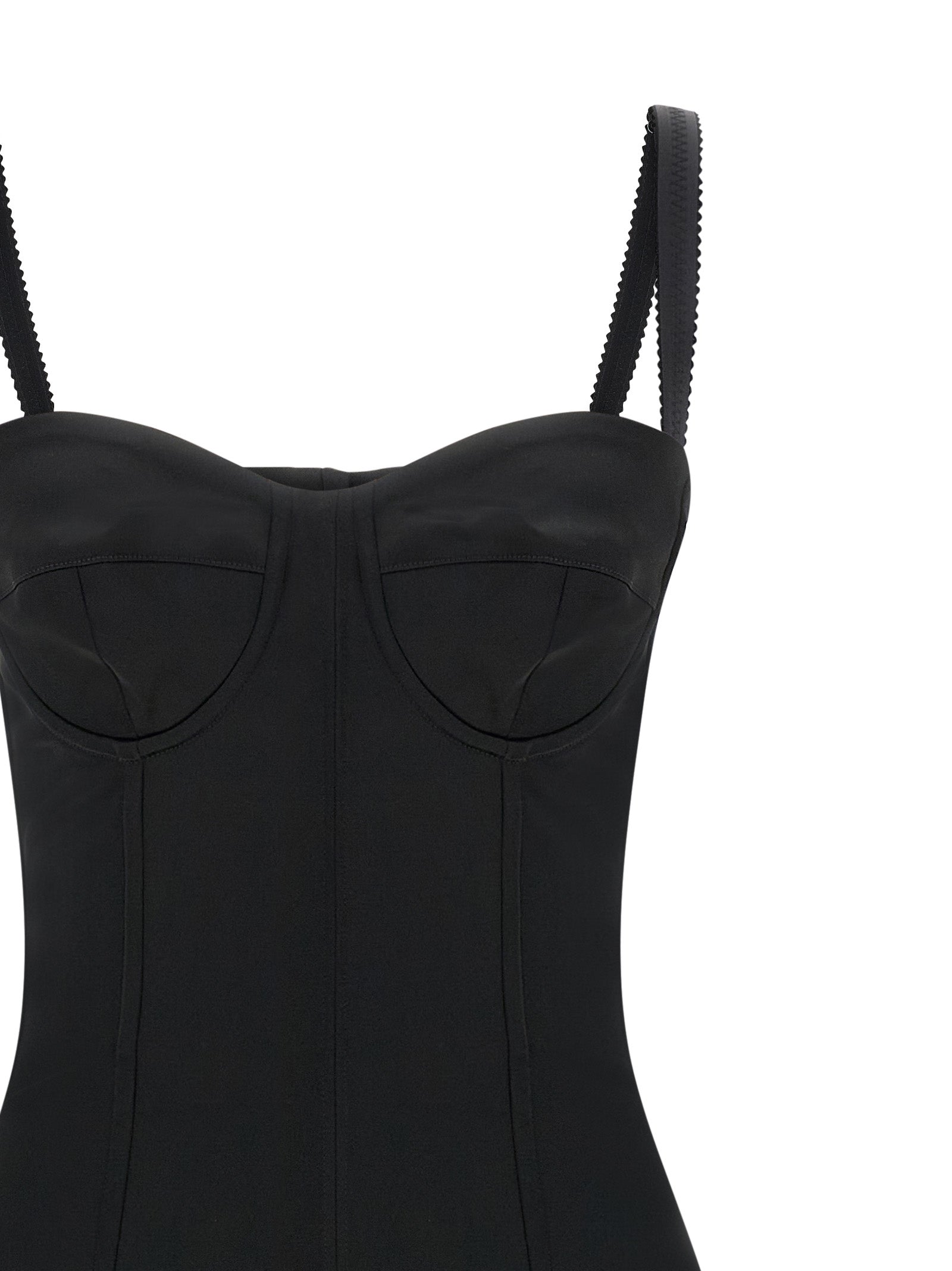 Dolce & Gabbana Black Acetate Midi Dress Dolce & Gabbana