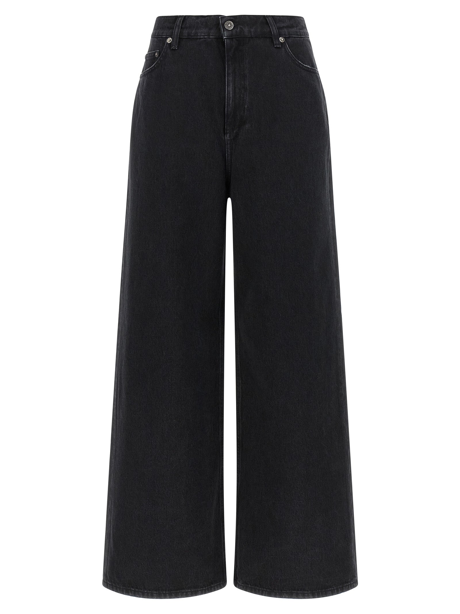Golden Goose Black Cotton Flared Jeans Golden Goose