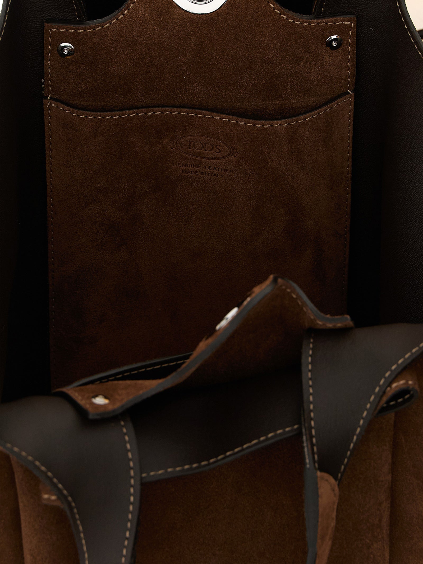 Tod's Brown Calfskin Handbag Tod's