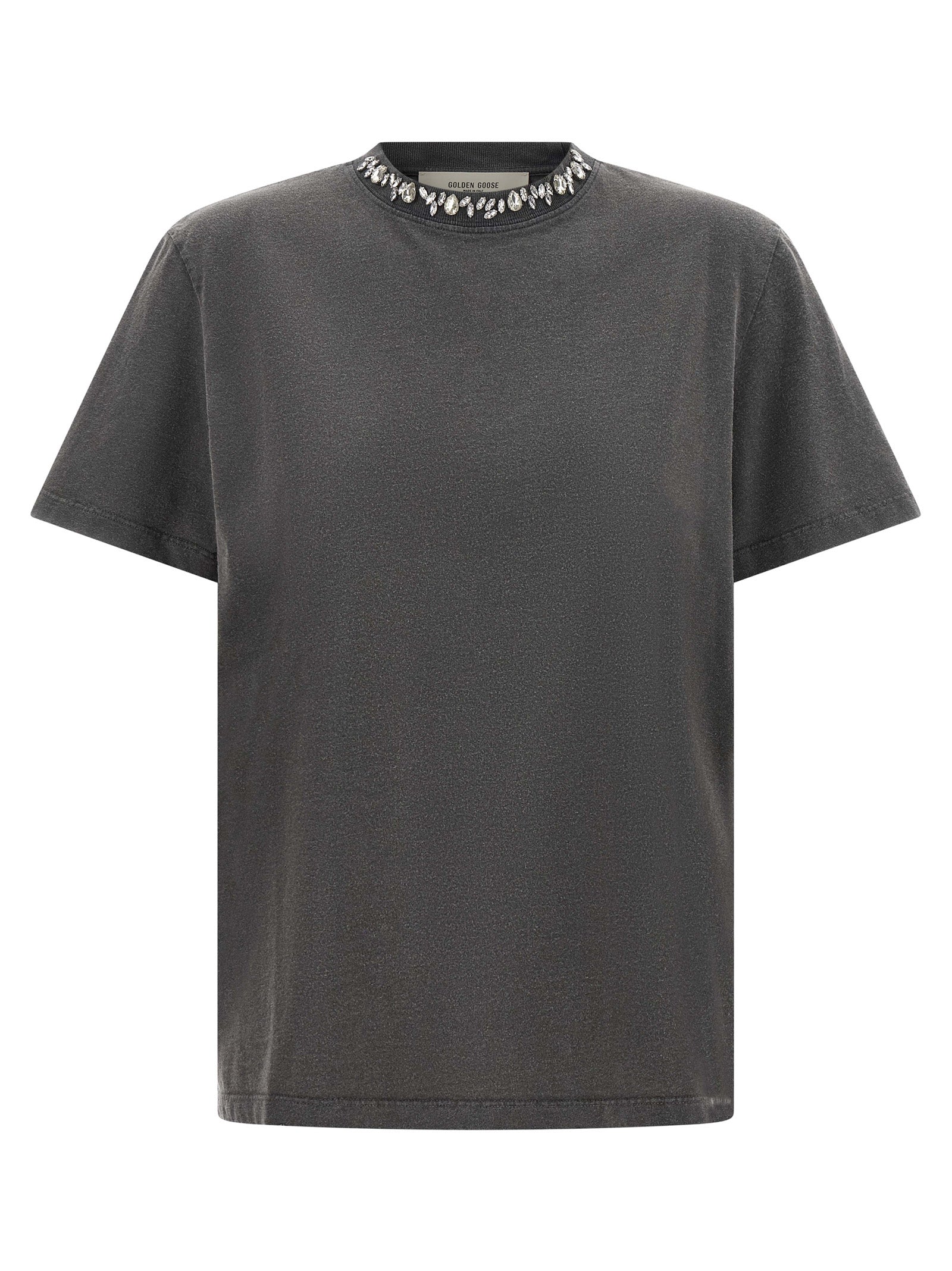 Golden Goose Gray Cotton T-Shirt Golden Goose