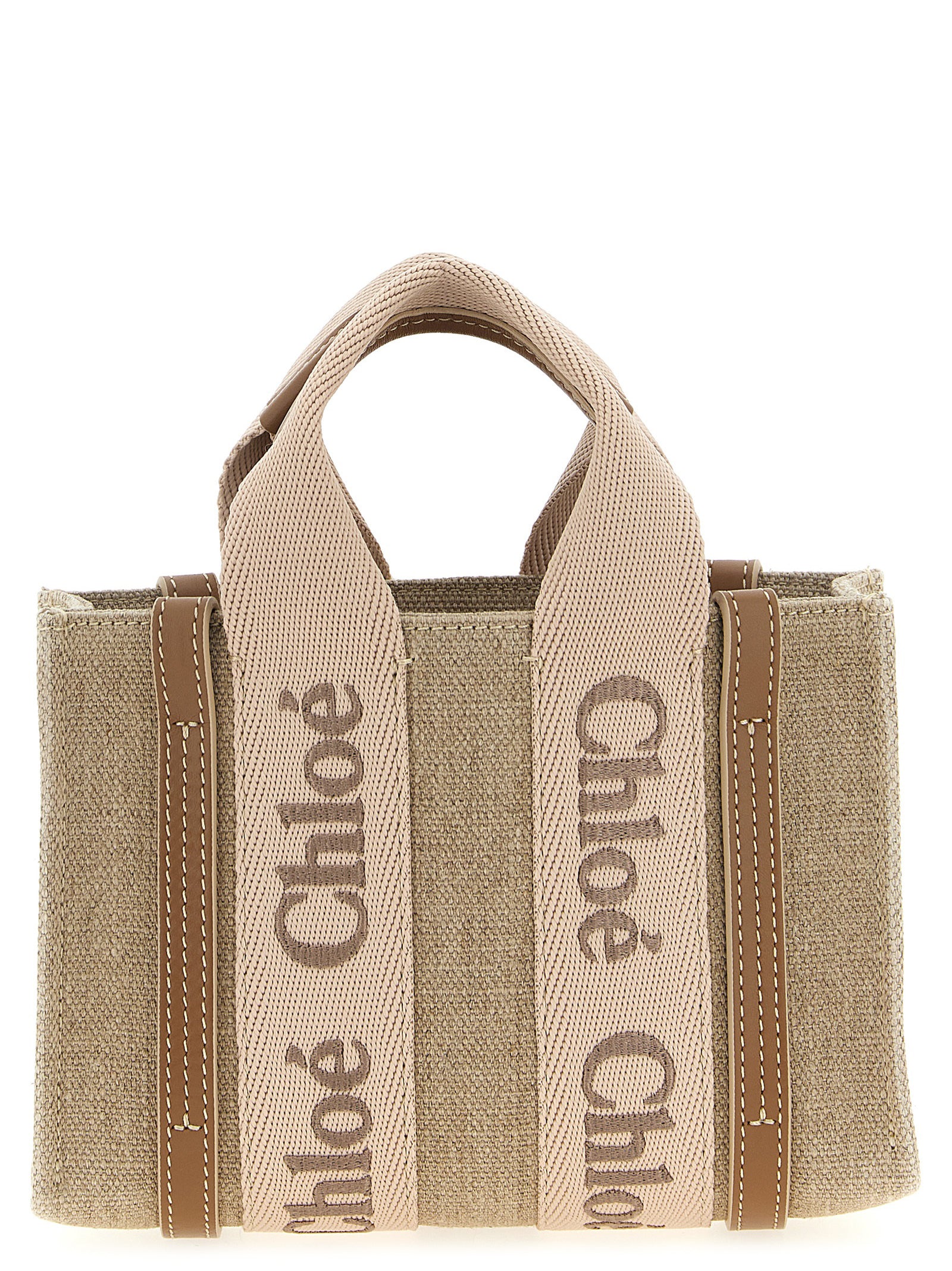 Chloé Multicolor Linen Handbag Chloé