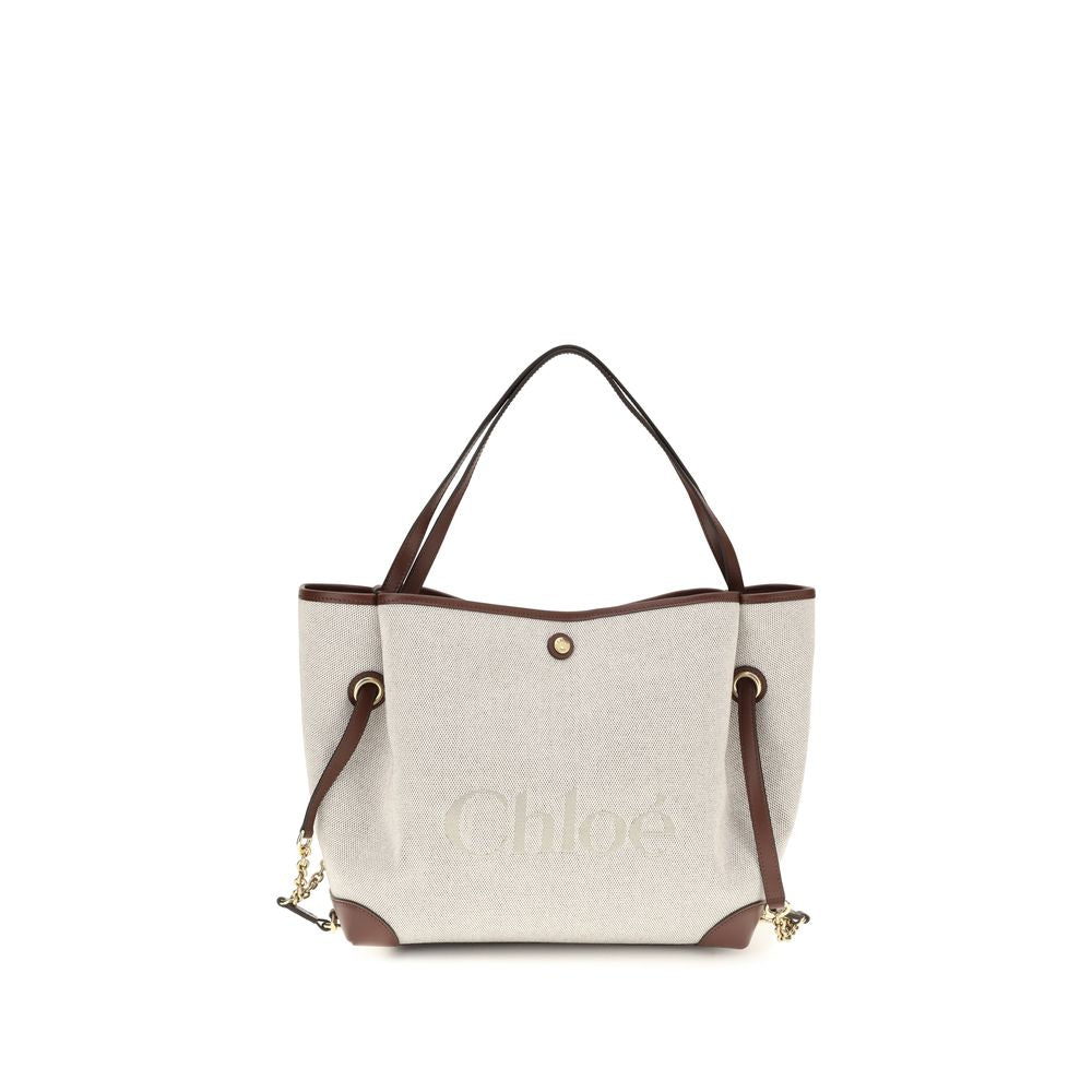 Chloé Beige Cotton Shoulder Bag Chloé