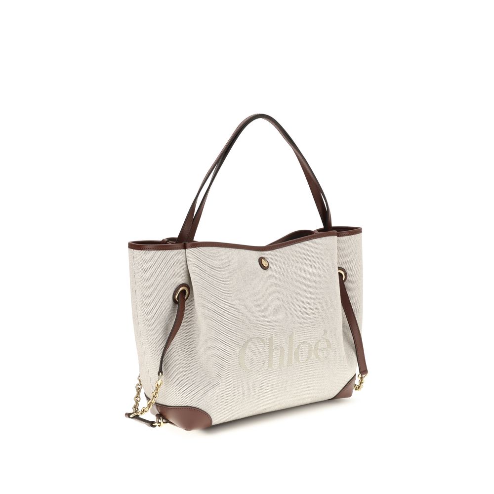 Chloé Beige Cotton Shoulder Bag Chloé