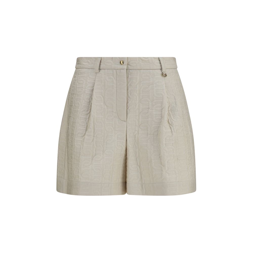 Moncler Beige Polyamide Bermuda Shorts Moncler