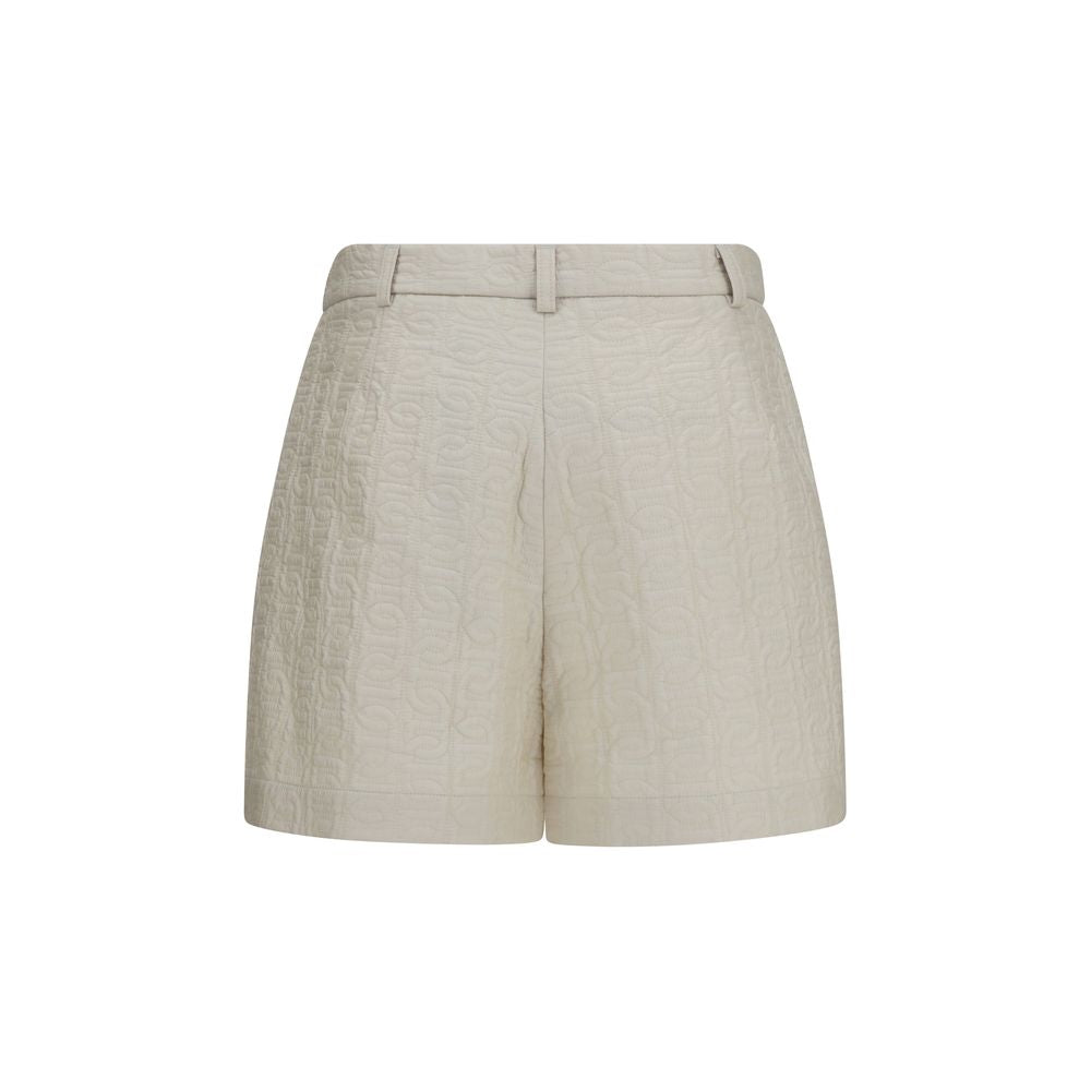 Moncler Beige Polyamide Bermuda Shorts Moncler