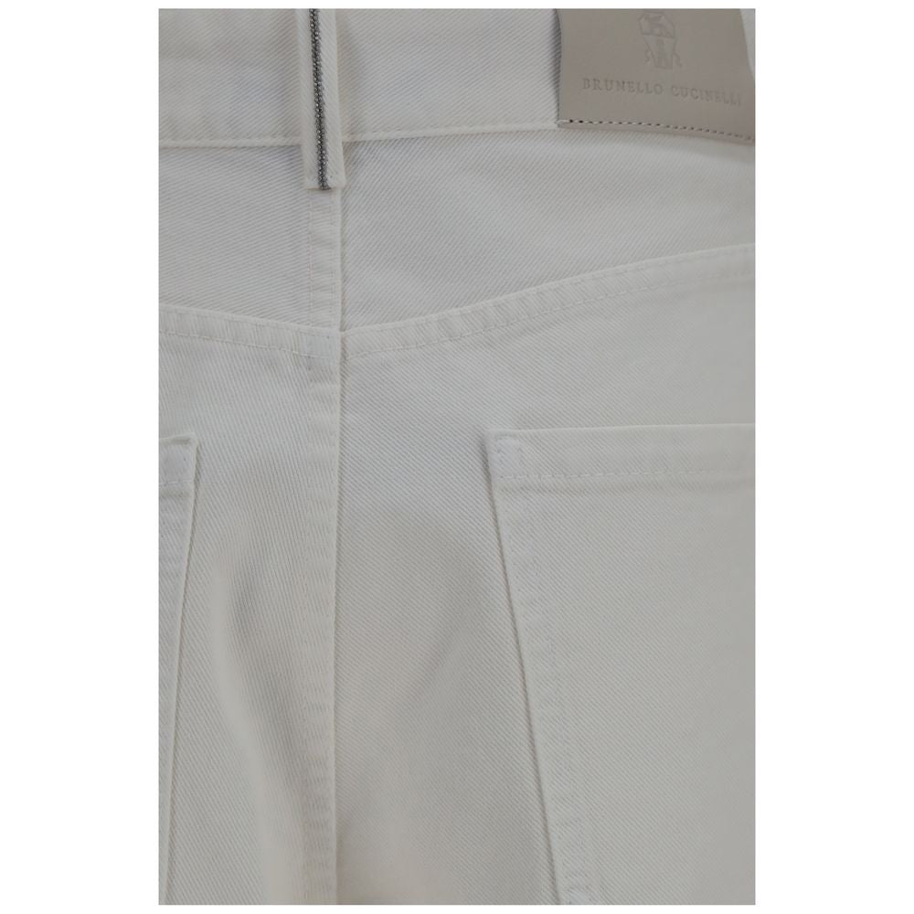 Brunello Cucinelli Beige Cotton Jeans Denim Brunello Cucinelli