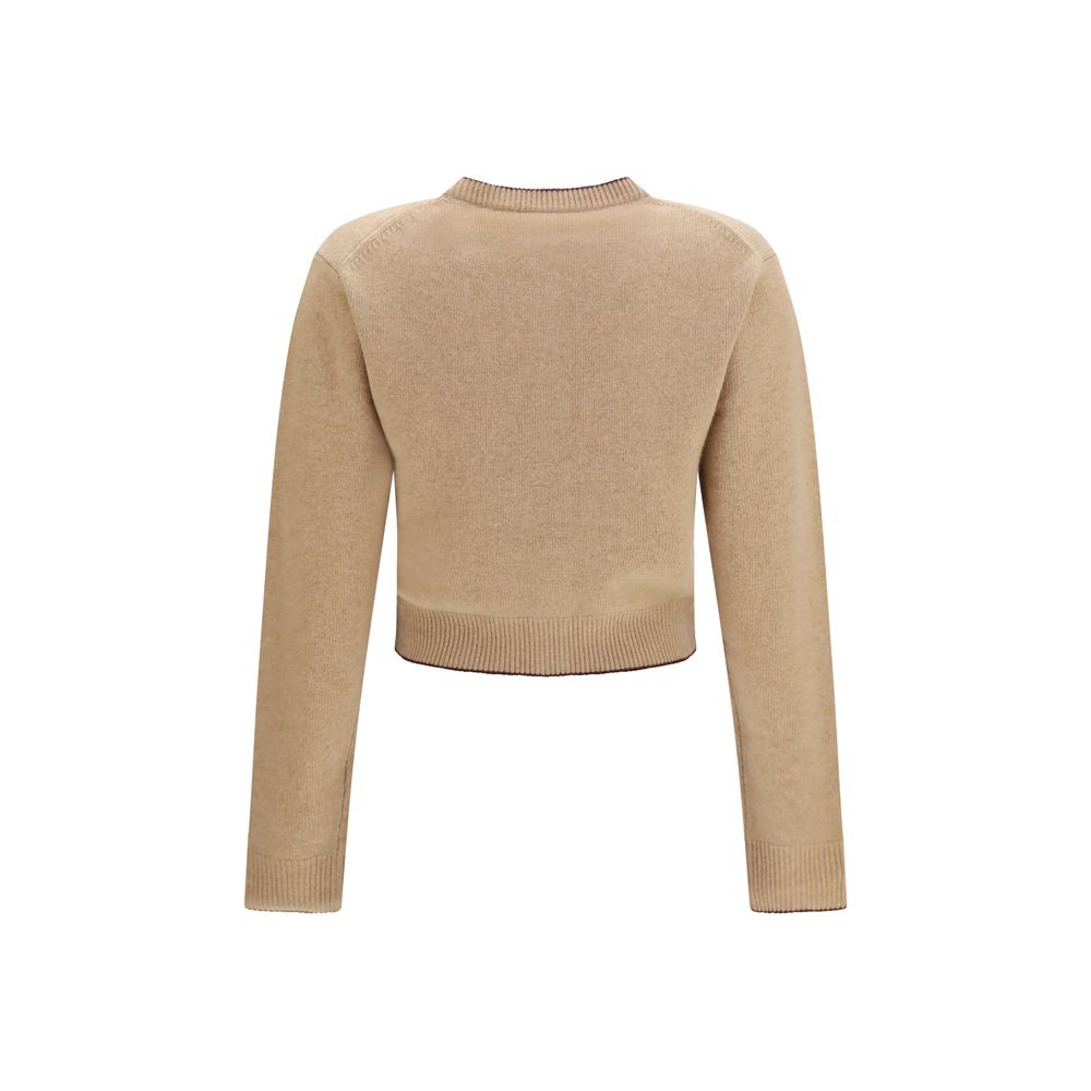 Chloé Beige Wool Oves Aries Cardigan Chloé