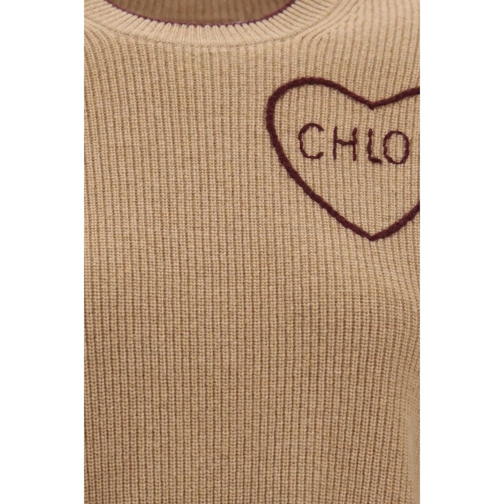 Chloé Beige Wool Oves Aries Sweatshirt Chloé