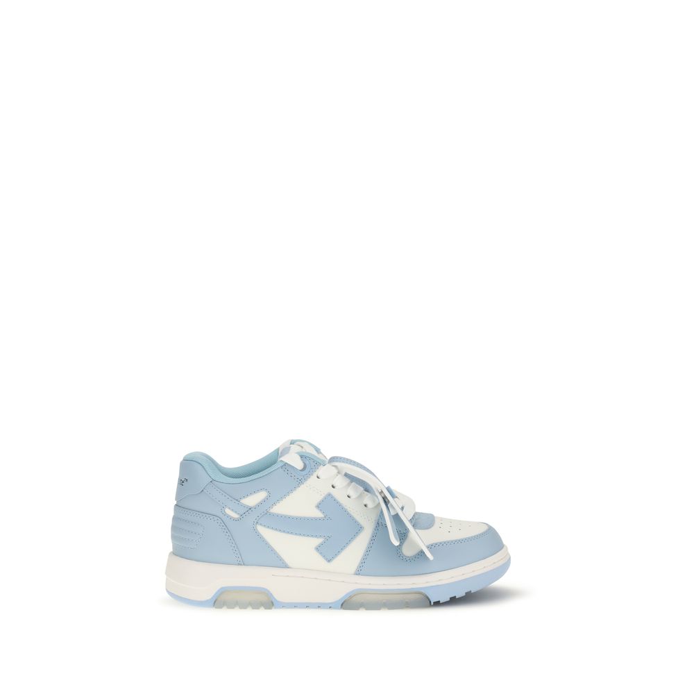 Off-White Blue Calf Leather Bos Taurus Sneakers Off-White