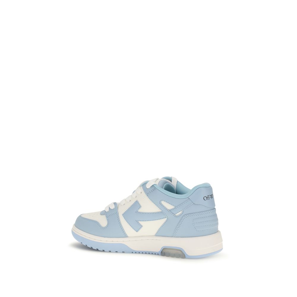 Off-White Blue Calf Leather Bos Taurus Sneakers Off-White