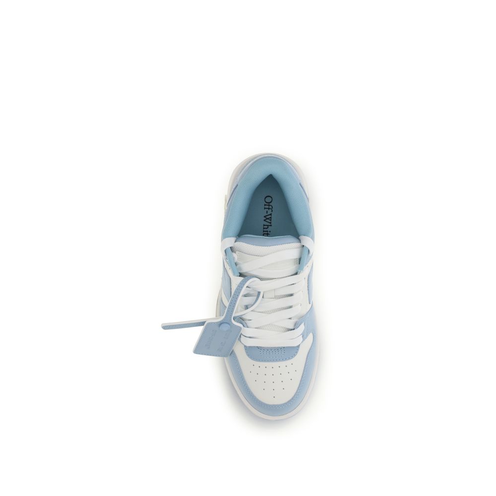 Off-White Blue Calf Leather Bos Taurus Sneakers Off-White