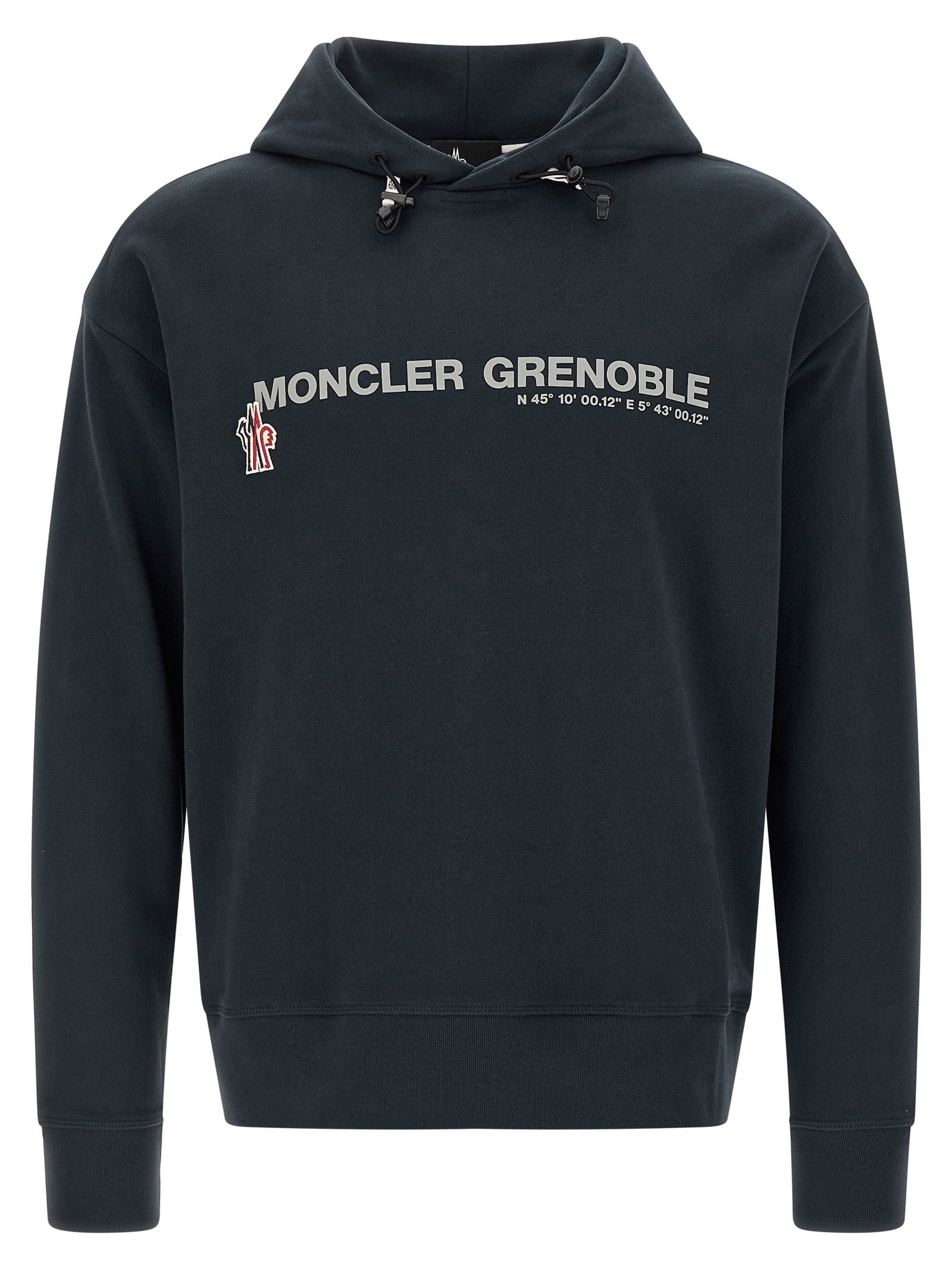 Moncler Grenoble Blue Cotton Sweatshirt Moncler Grenoble