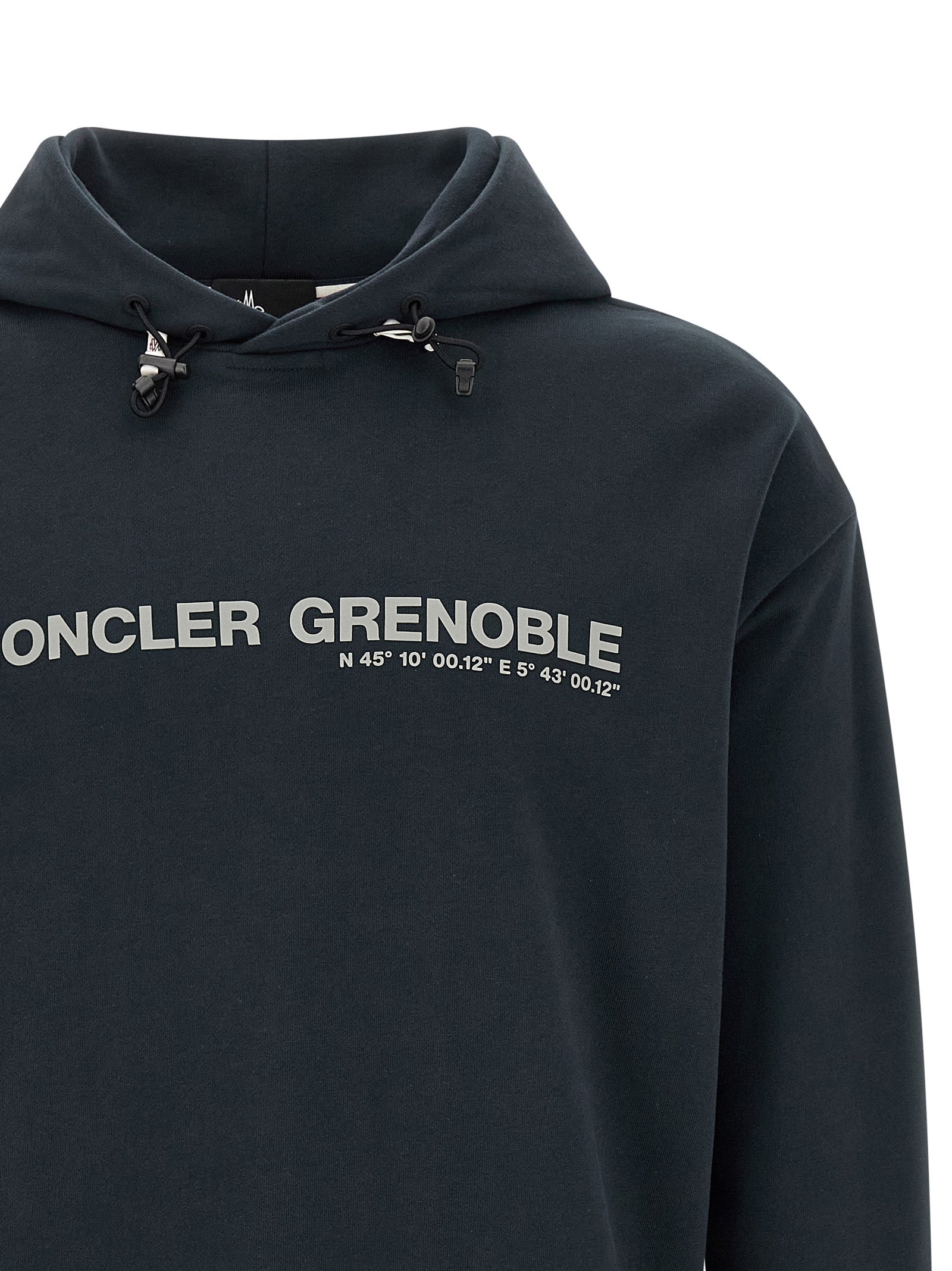 Moncler Grenoble Blue Cotton Sweatshirt Moncler Grenoble