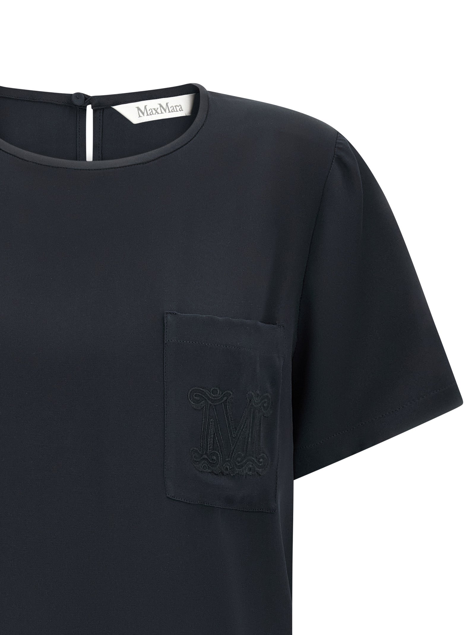 Max Mara Black Silk Blouse Max Mara