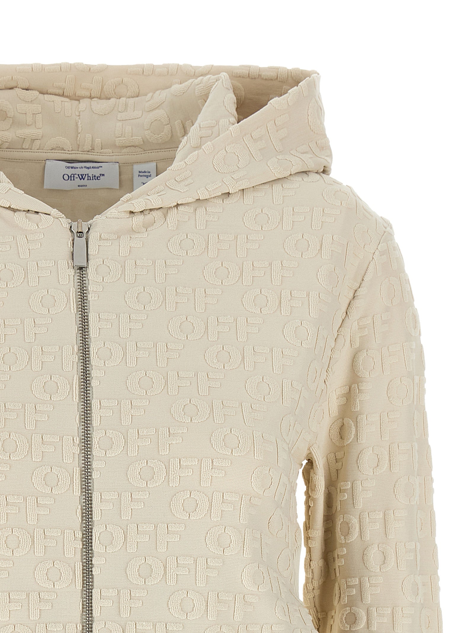 Off-White Beige Cotton Sweatshirt Off-White