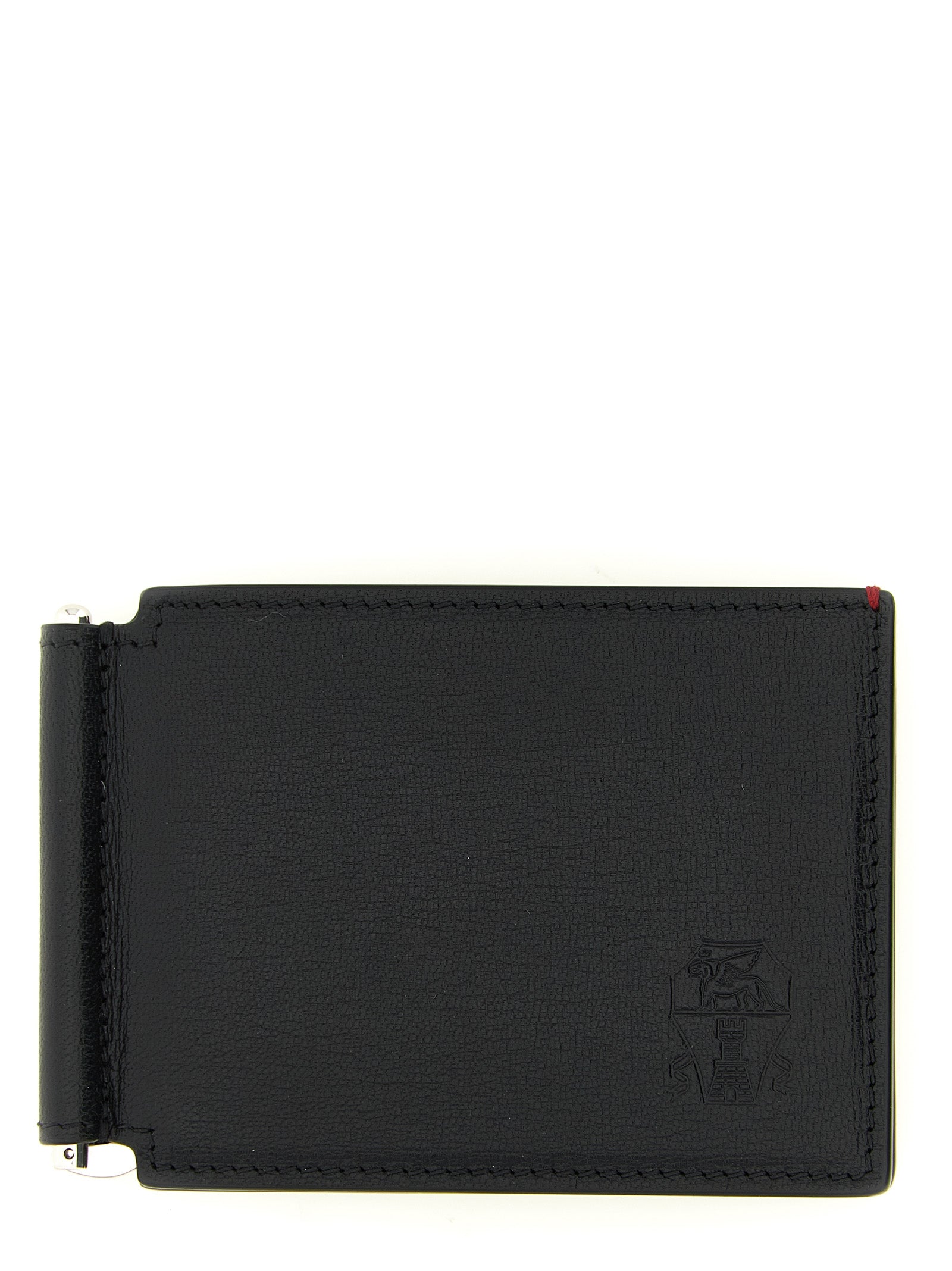 Brunello Cucinelli Black Goatskin Money Clip Brunello Cucinelli