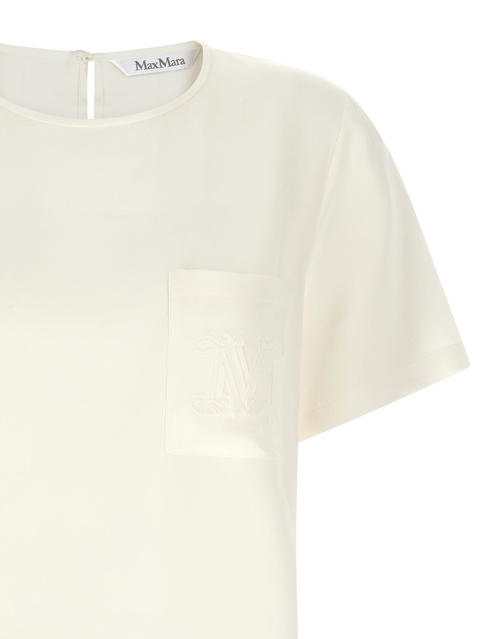 Max Mara White Silk Blouse Max Mara