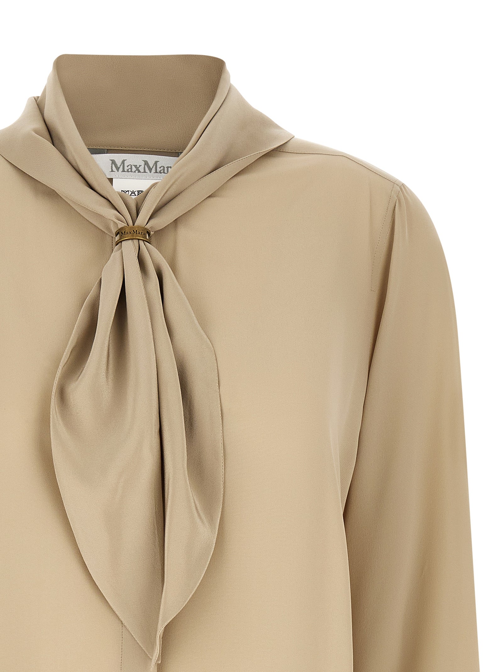 Max Mara Beige Silk Blouse Max Mara
