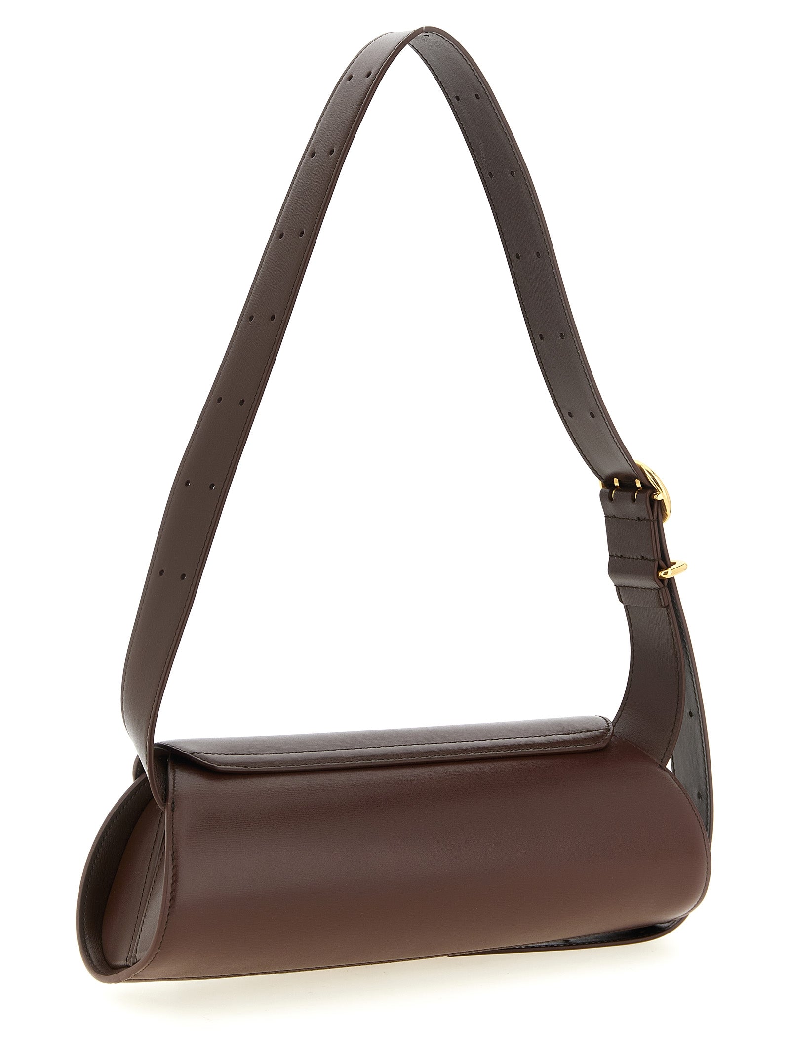 Jil Sander Brown Calfskin Shoulder Bag Jil Sander