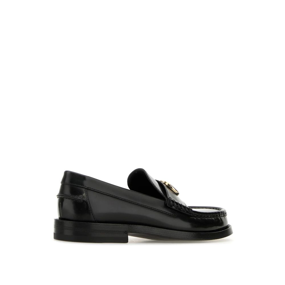 Gucci Black Leather Slip-On Loafers Gucci