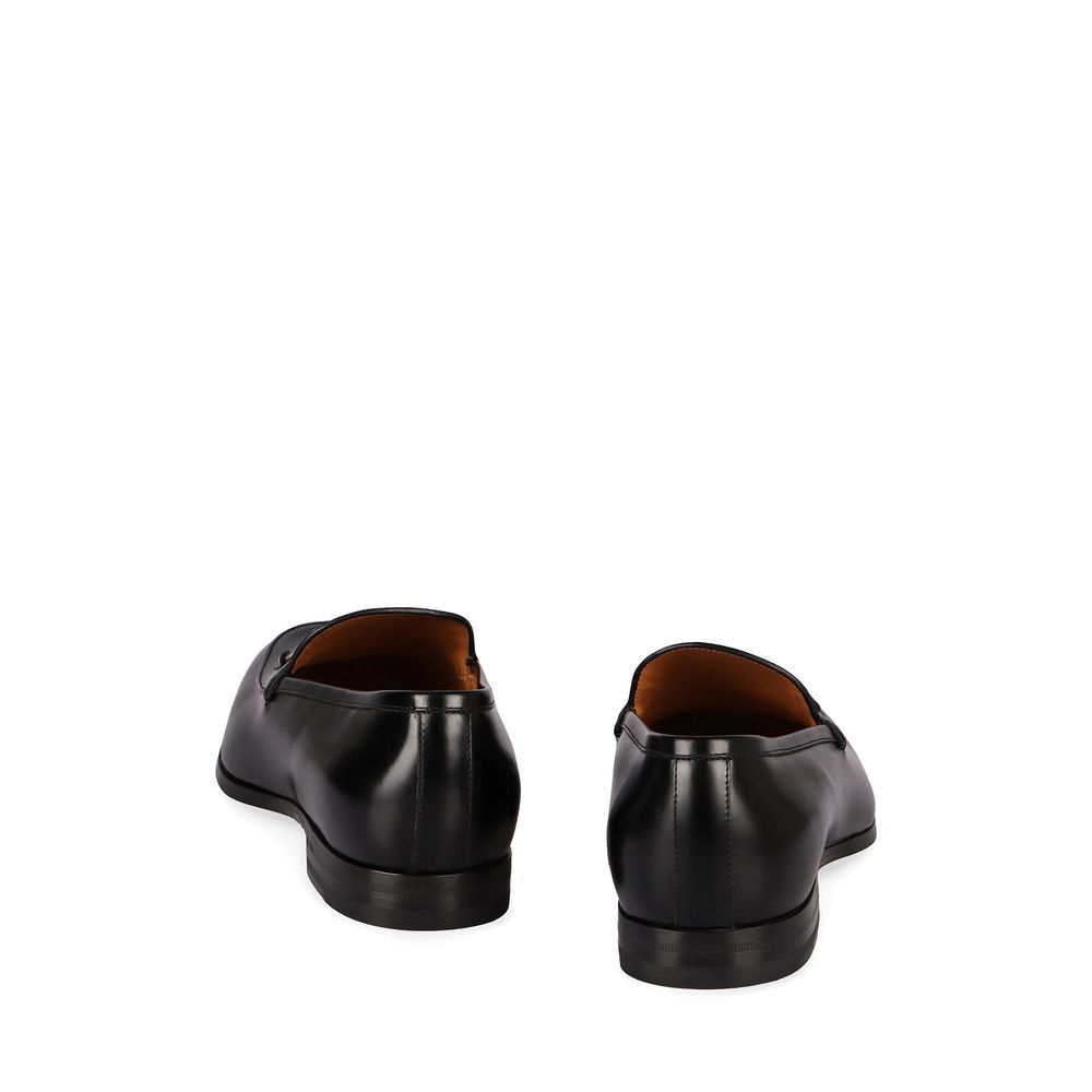 Gucci Black Calfskin Slip-On Loafers Gucci