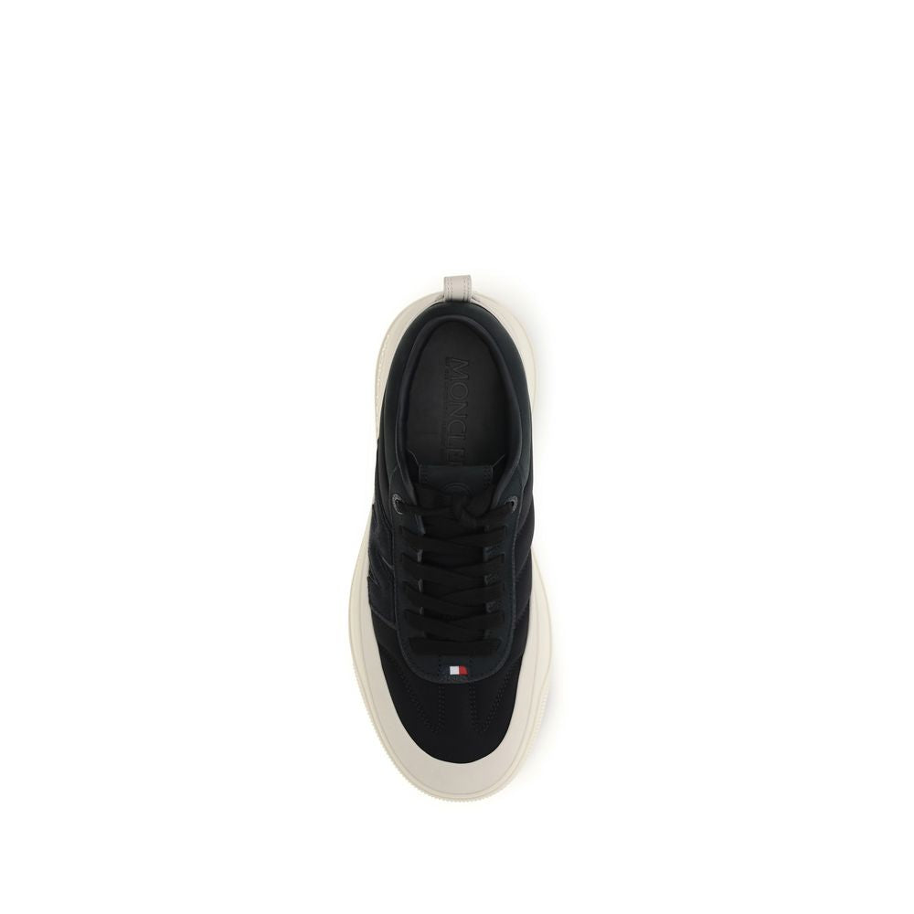 Moncler Black Calf Leather Bos Taurus Athletic Sneakers Moncler