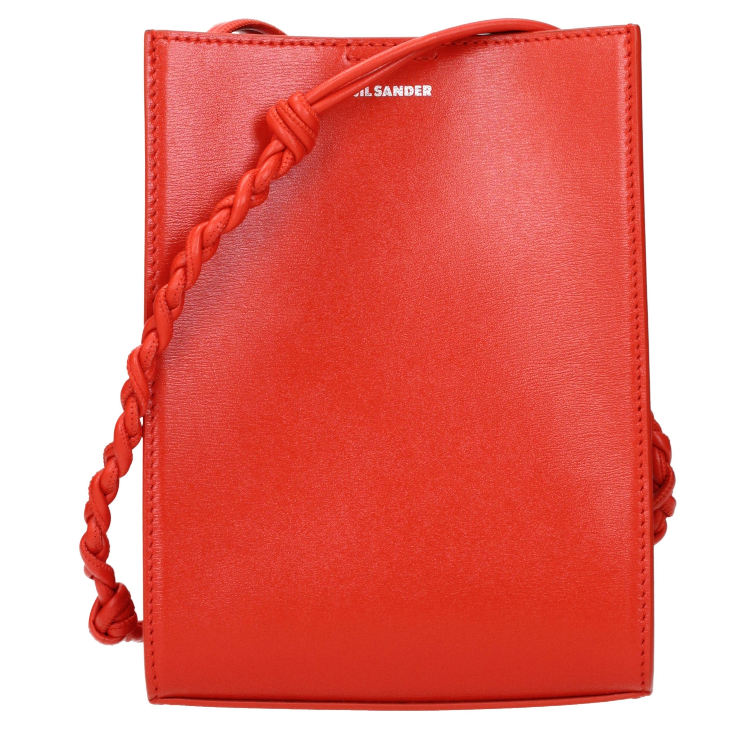 Jil Sander Red Leather Crossbody Bag Jil Sander