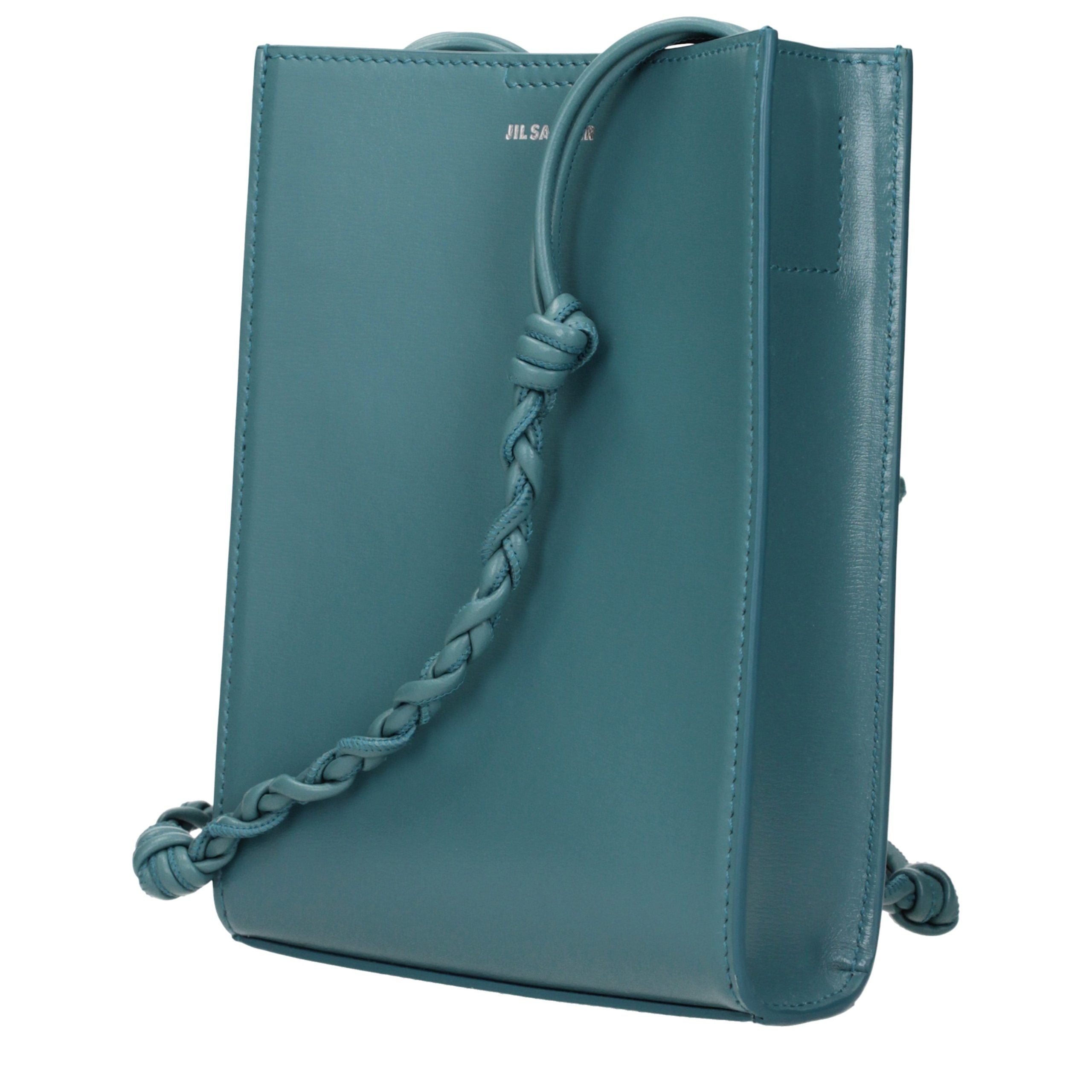 Jil Sander Green Leather Crossbody Bag Jil Sander