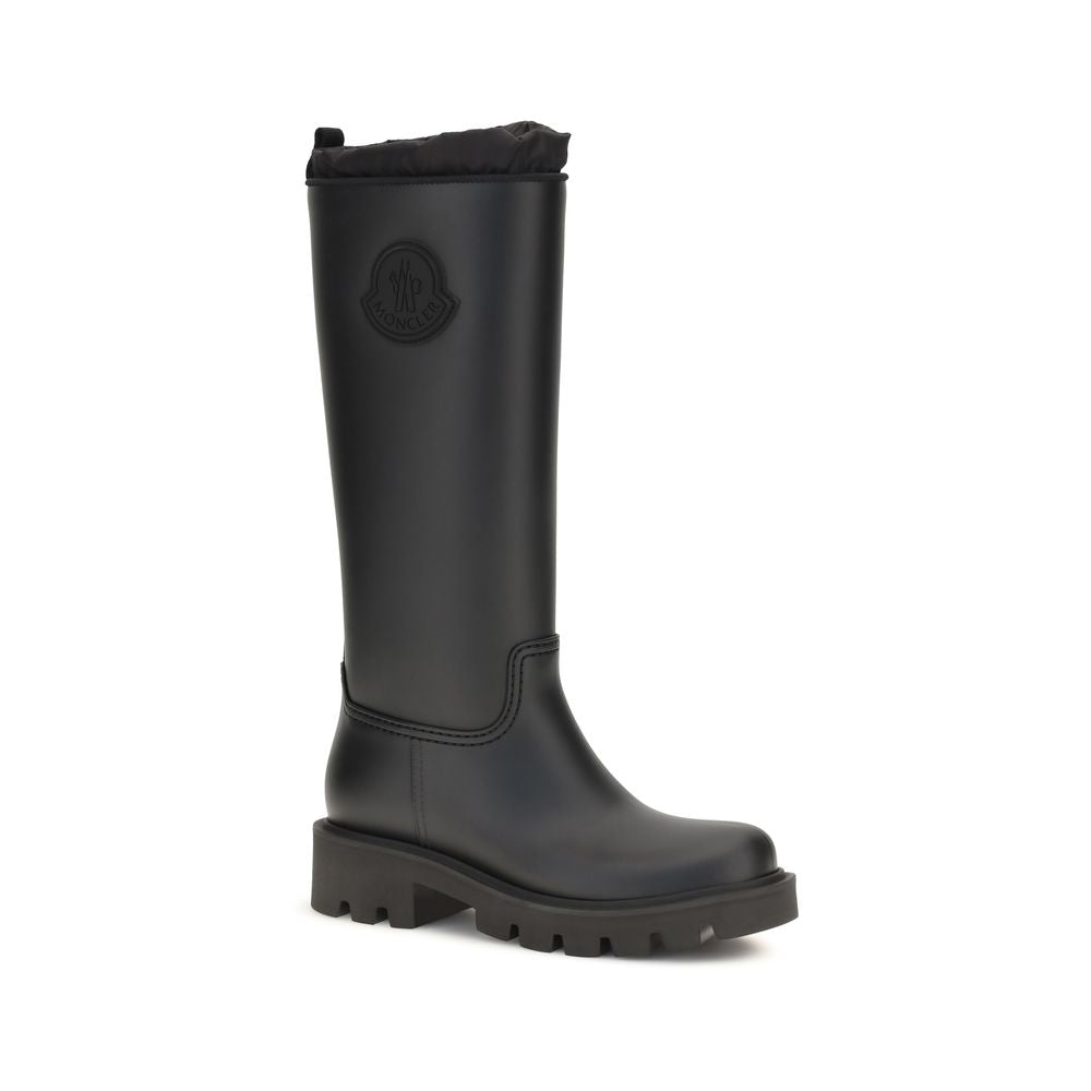 Moncler Black Pvc Rain Boots Moncler