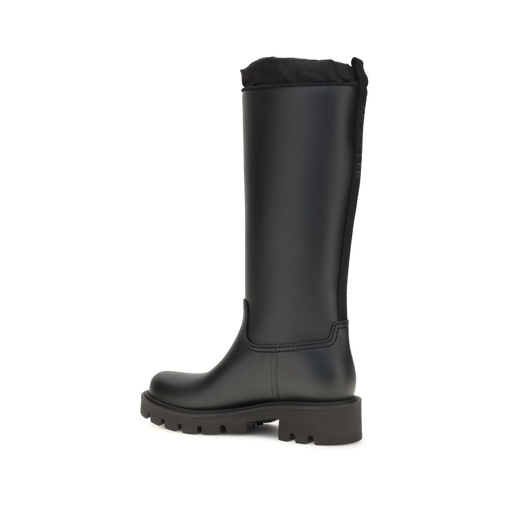 Moncler Black Pvc Rain Boots Moncler