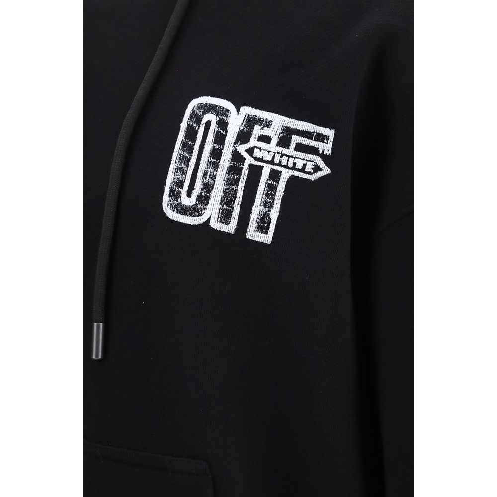 Off-White Black Cotton Sweatshirt Off-White