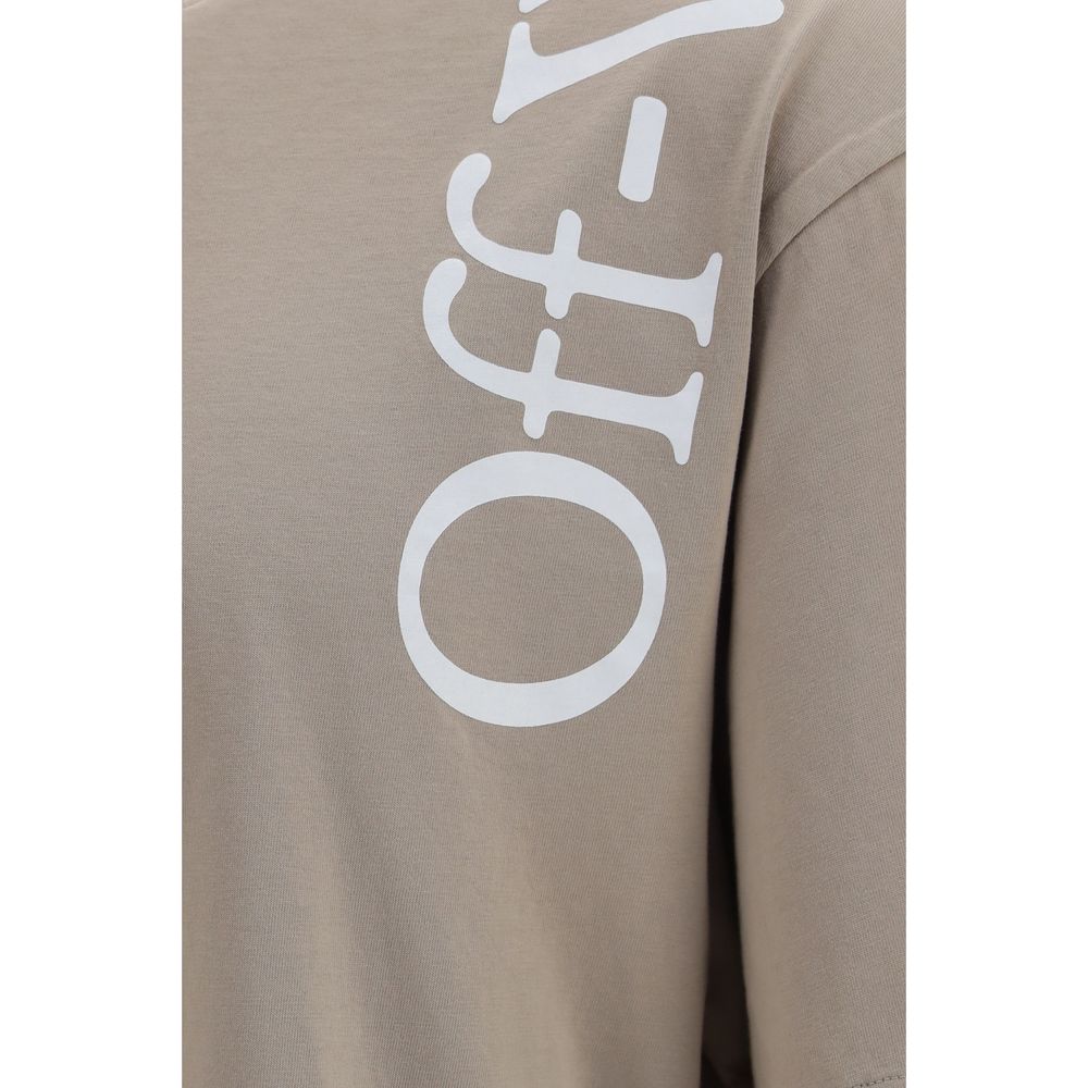 Off-White Beige Cotton T-Shirt Off-White