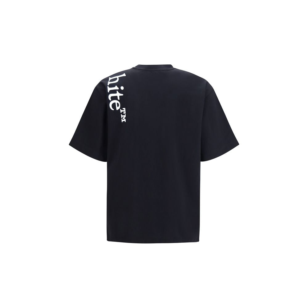 Off-White Black Cotton T-Shirt Off-White