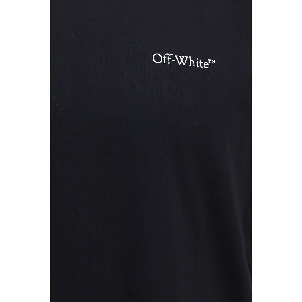 Off-White Black Cotton T-Shirt Off-White