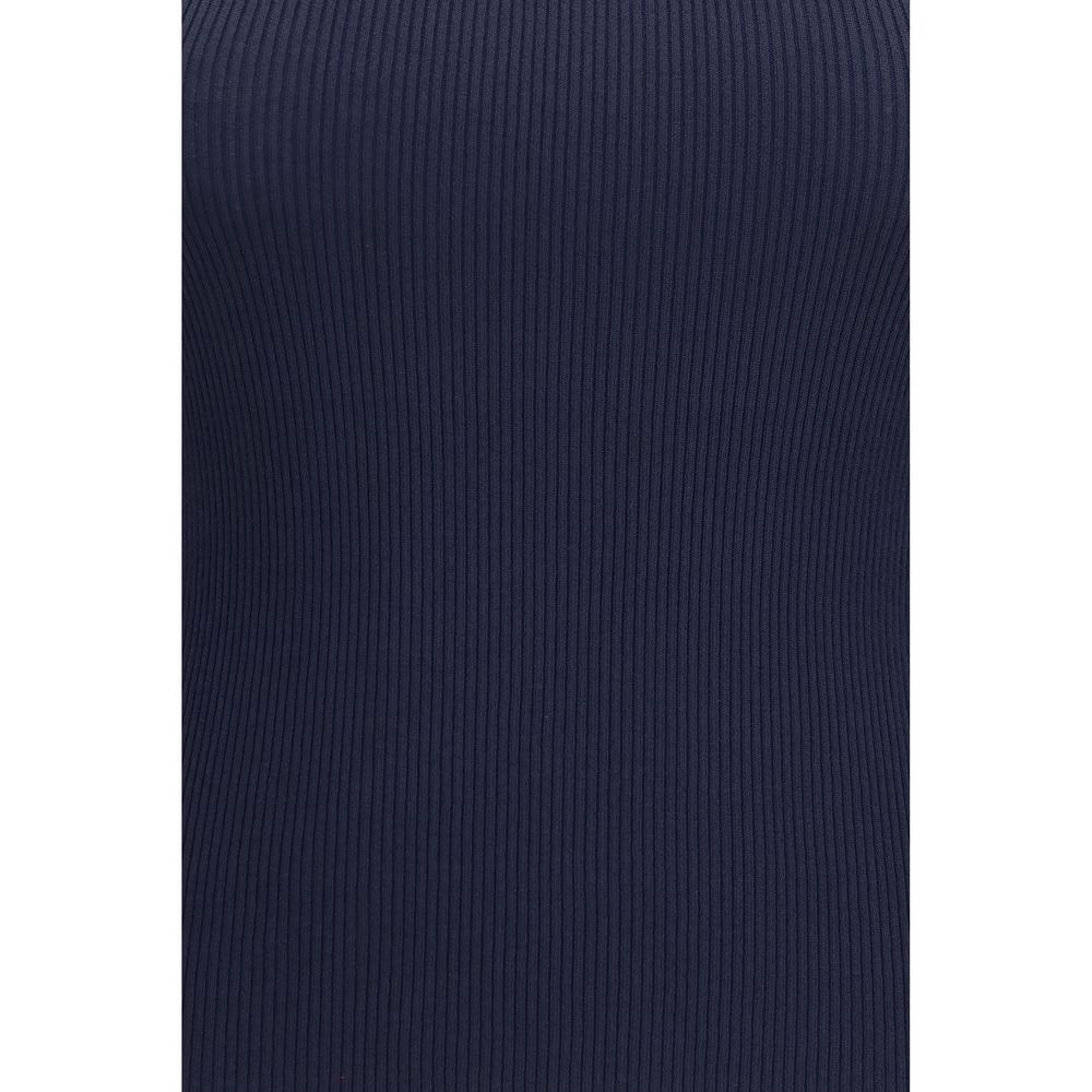 Max Mara Blue Viscose Tank Tops Max Mara