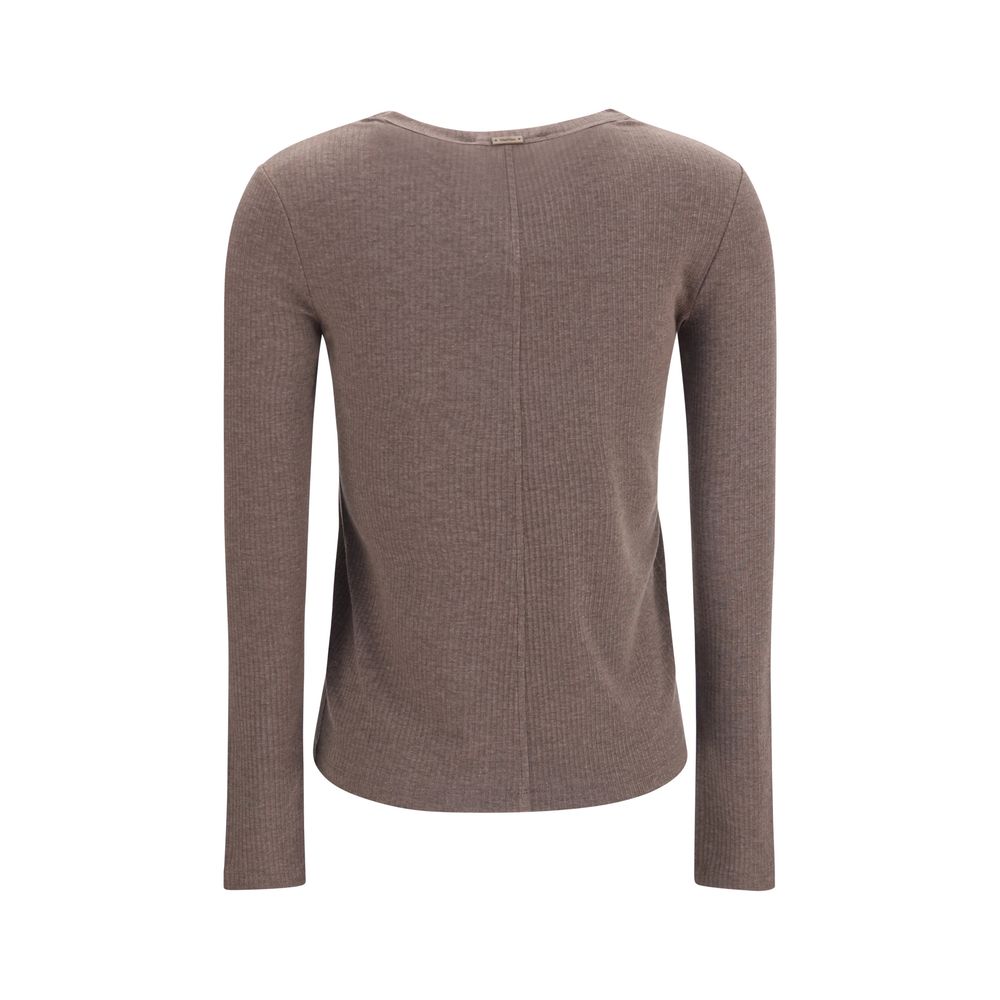 Max Mara Brown Lyocell Sweatshirt Max Mara