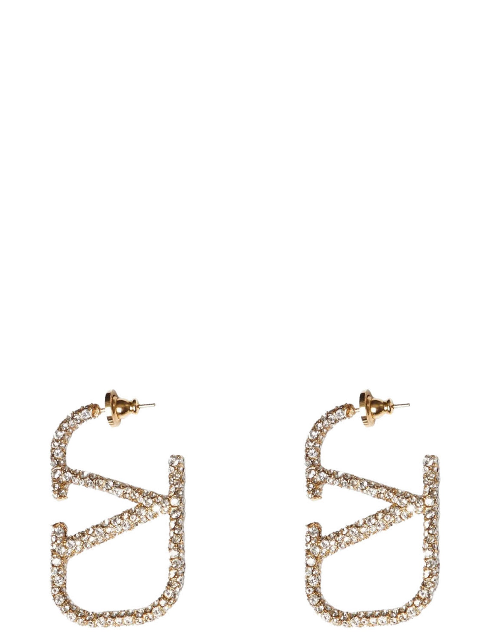 Valentino Garavani Gold Brass Earrings Valentino Garavani