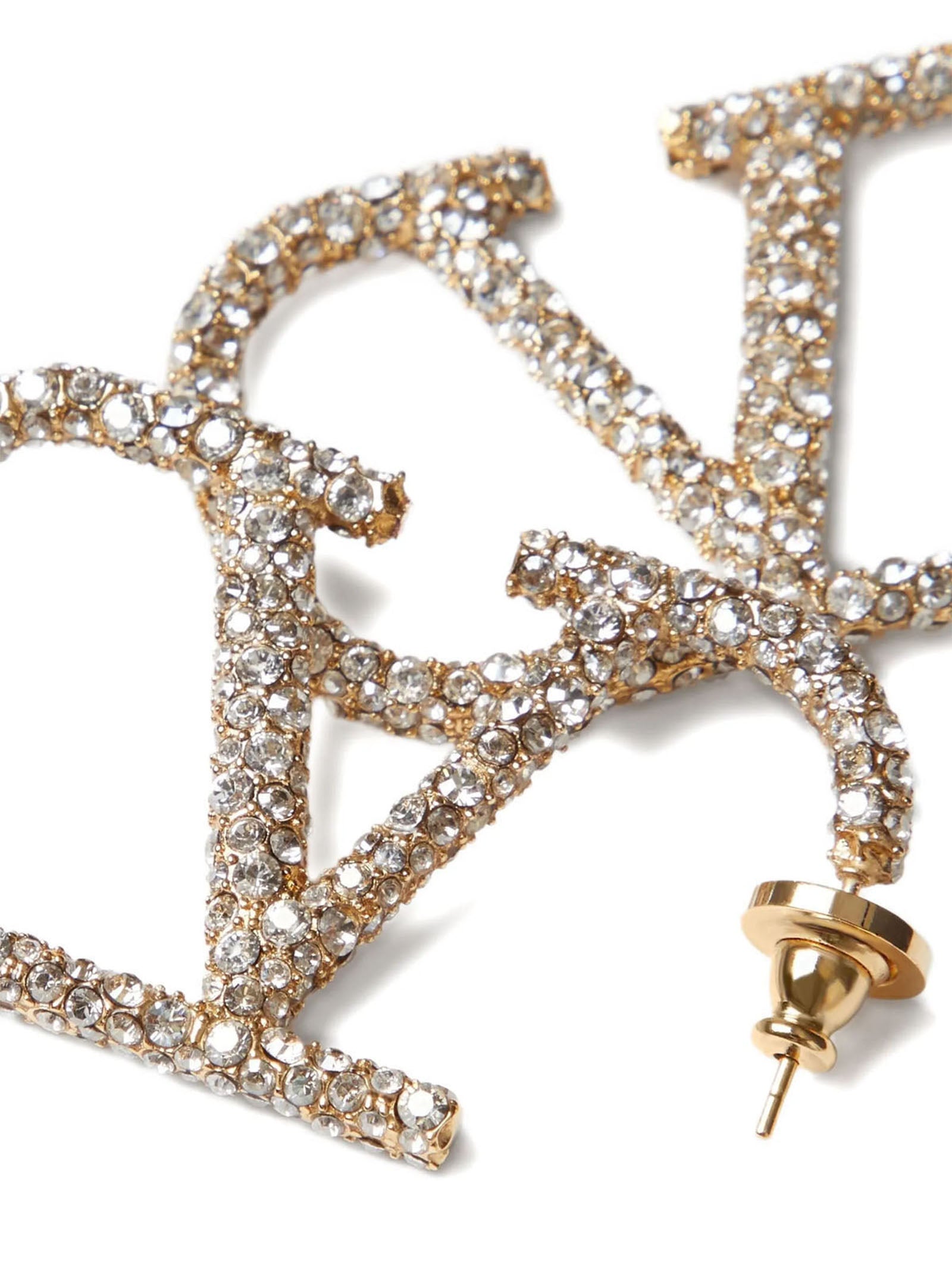 Valentino Garavani Gold Brass Earrings Valentino Garavani