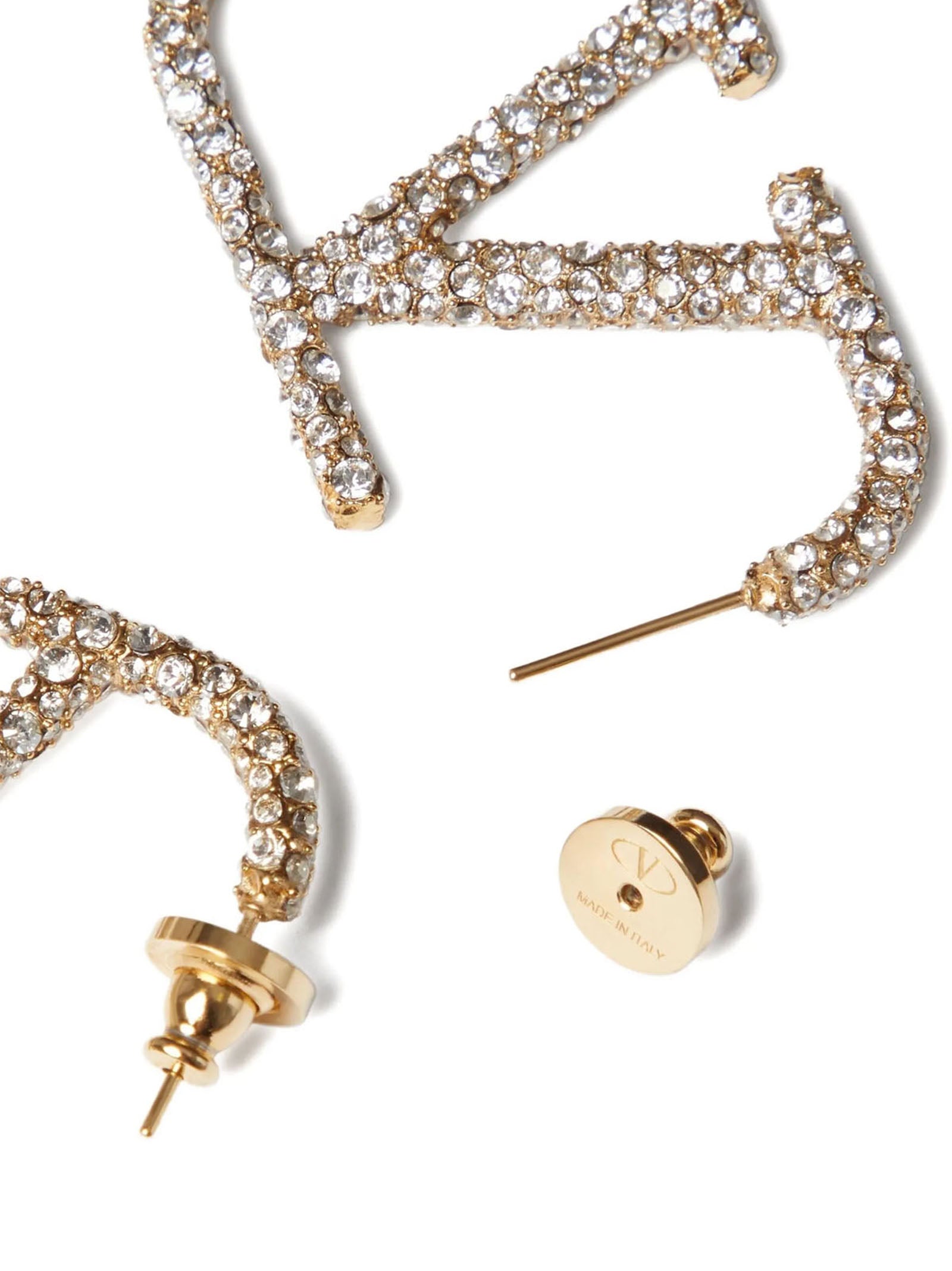 Valentino Garavani Gold Brass Earrings Valentino Garavani
