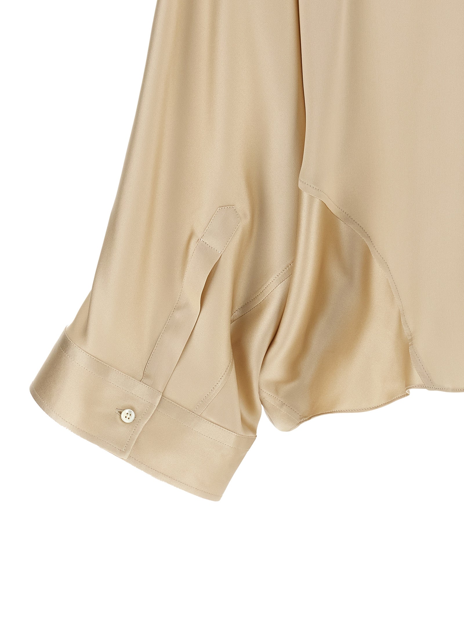 Brunello Cucinelli Beige Silk Blouse Brunello Cucinelli