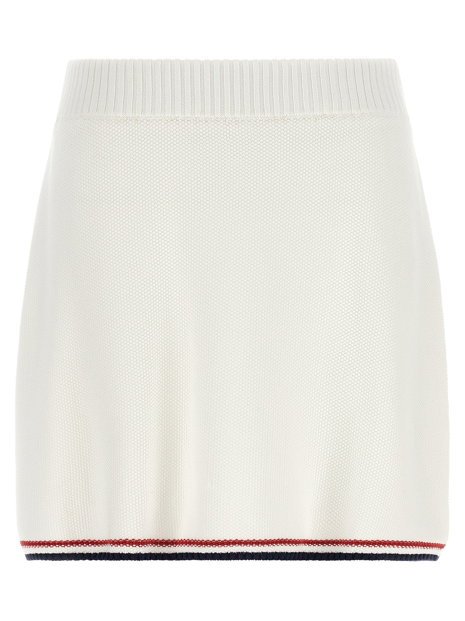 Brunello Cucinelli White Cotton Long Skirt Brunello Cucinelli