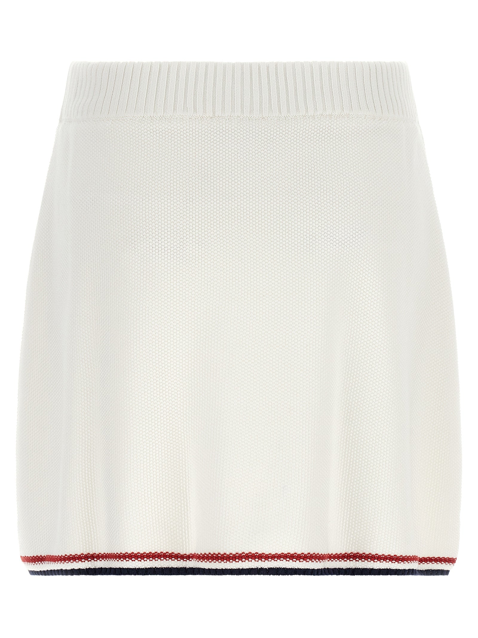 Brunello Cucinelli White Cotton Long Skirt Brunello Cucinelli
