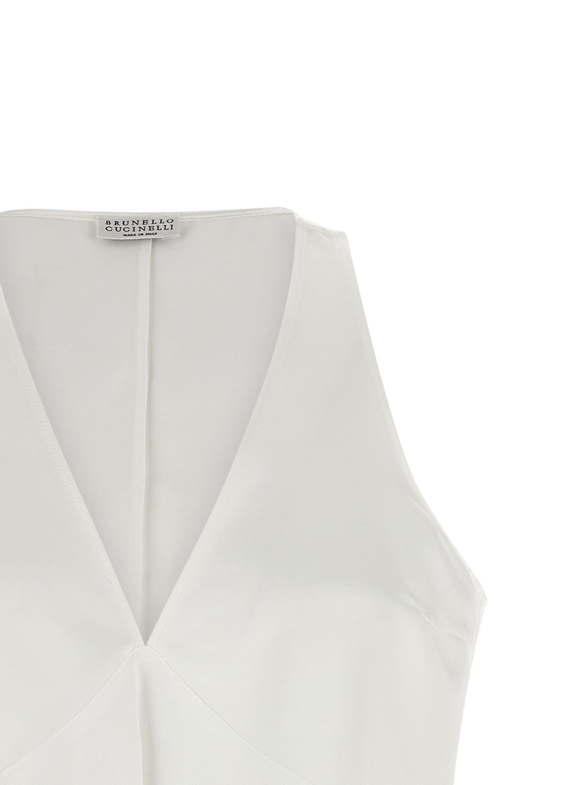 Brunello Cucinelli White Cotton Shirt