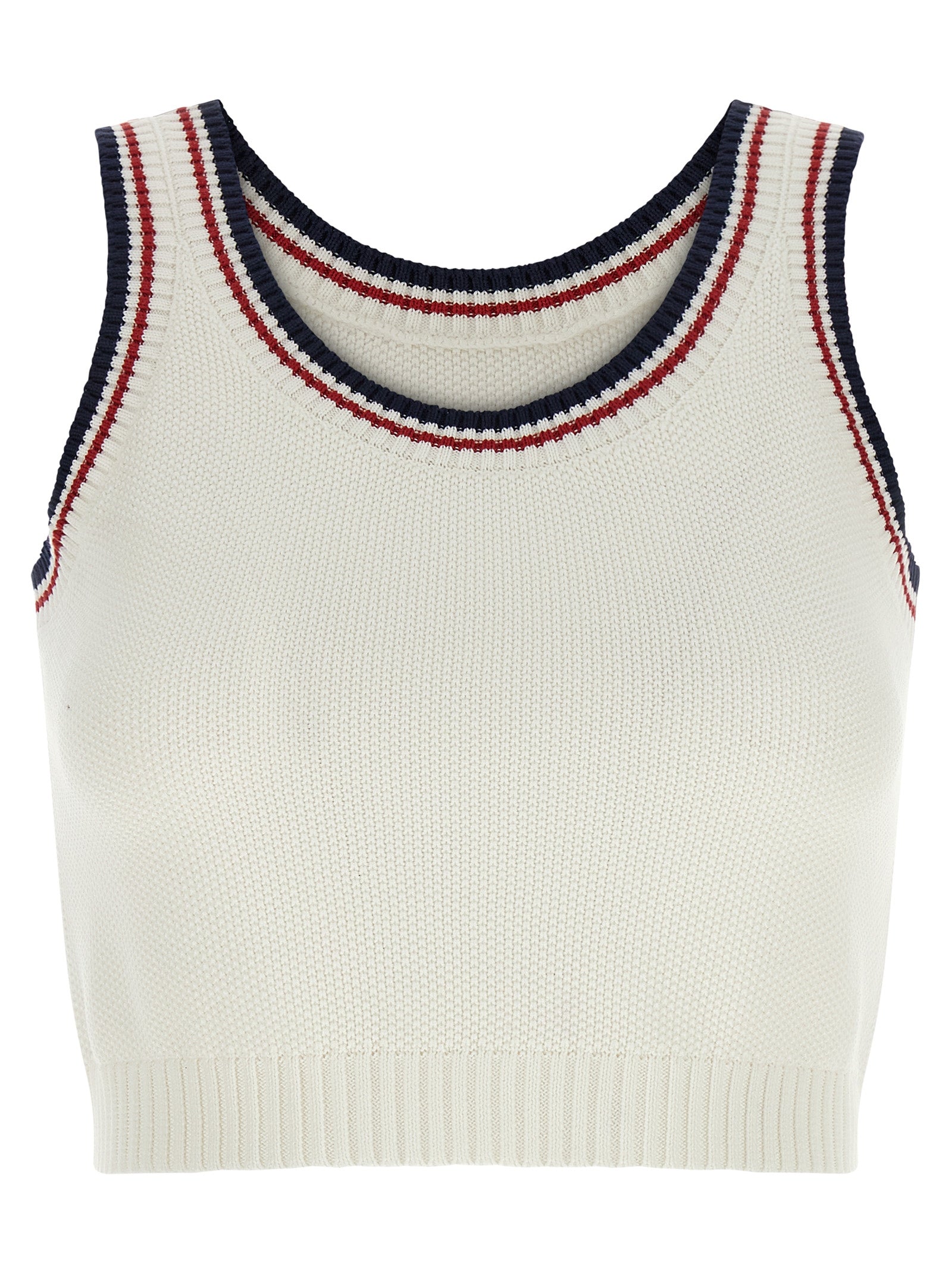 Brunello Cucinelli White Cotton Top Brunello Cucinelli