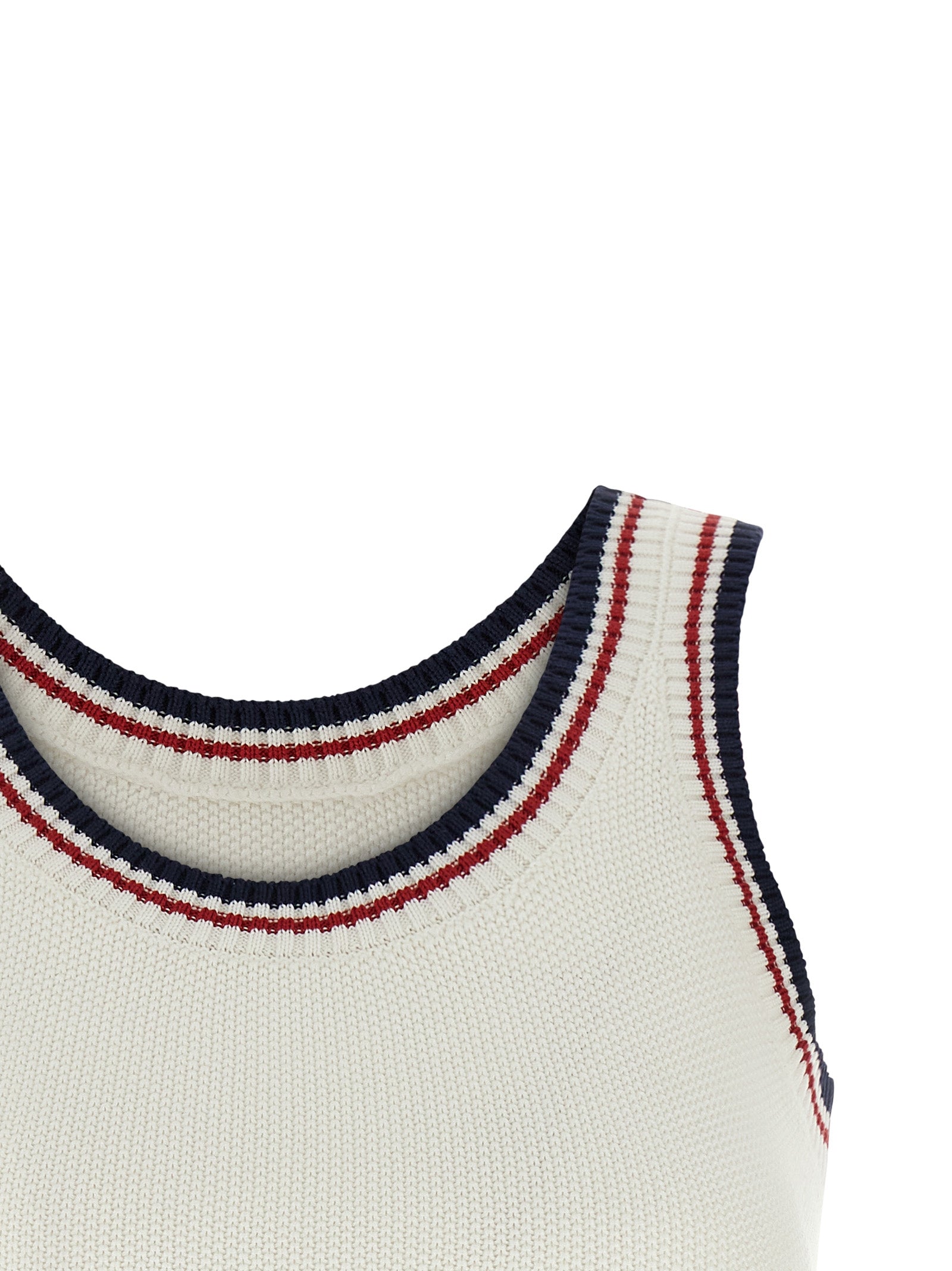 Brunello Cucinelli White Cotton Top Brunello Cucinelli