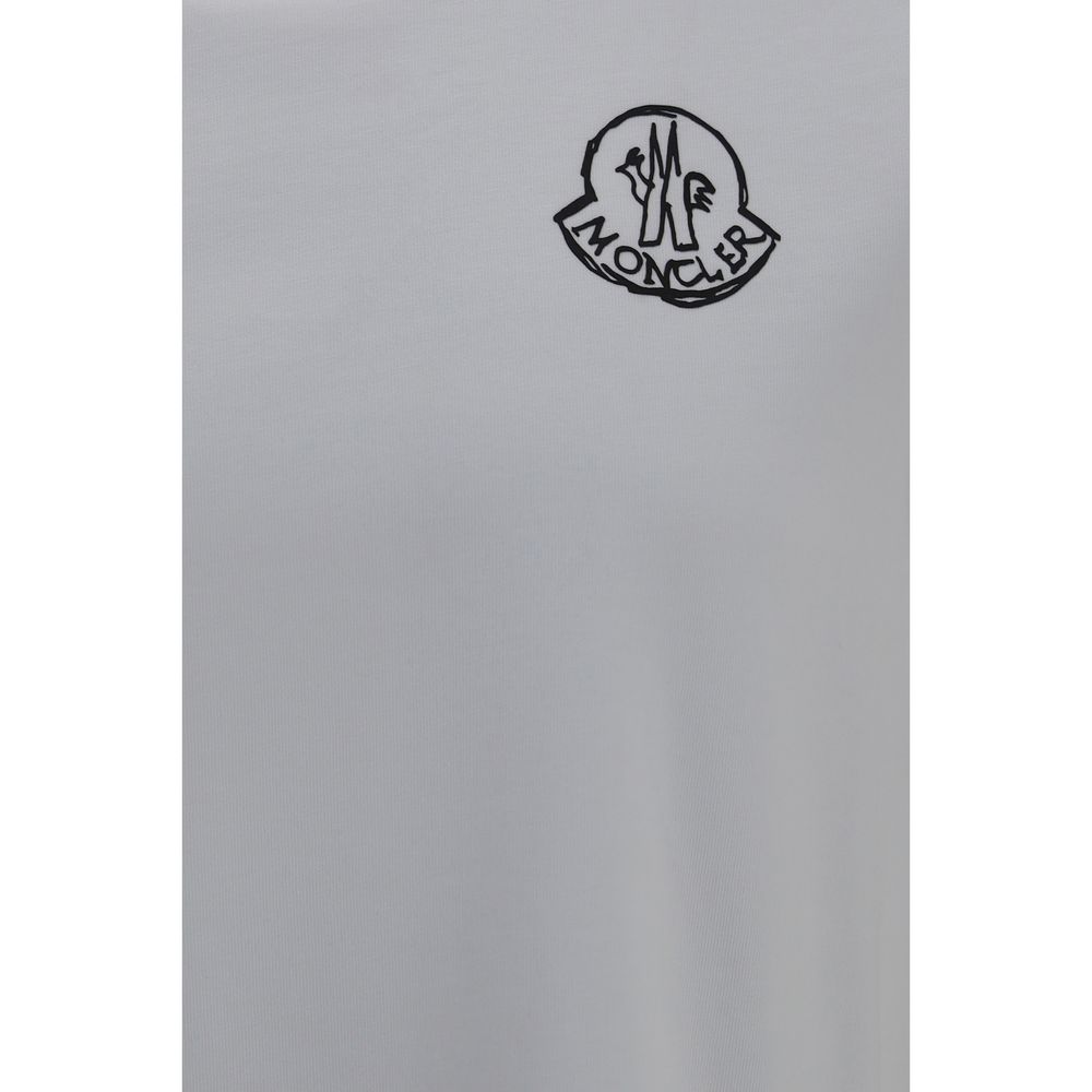 Moncler White Cotton T-Shirt Moncler