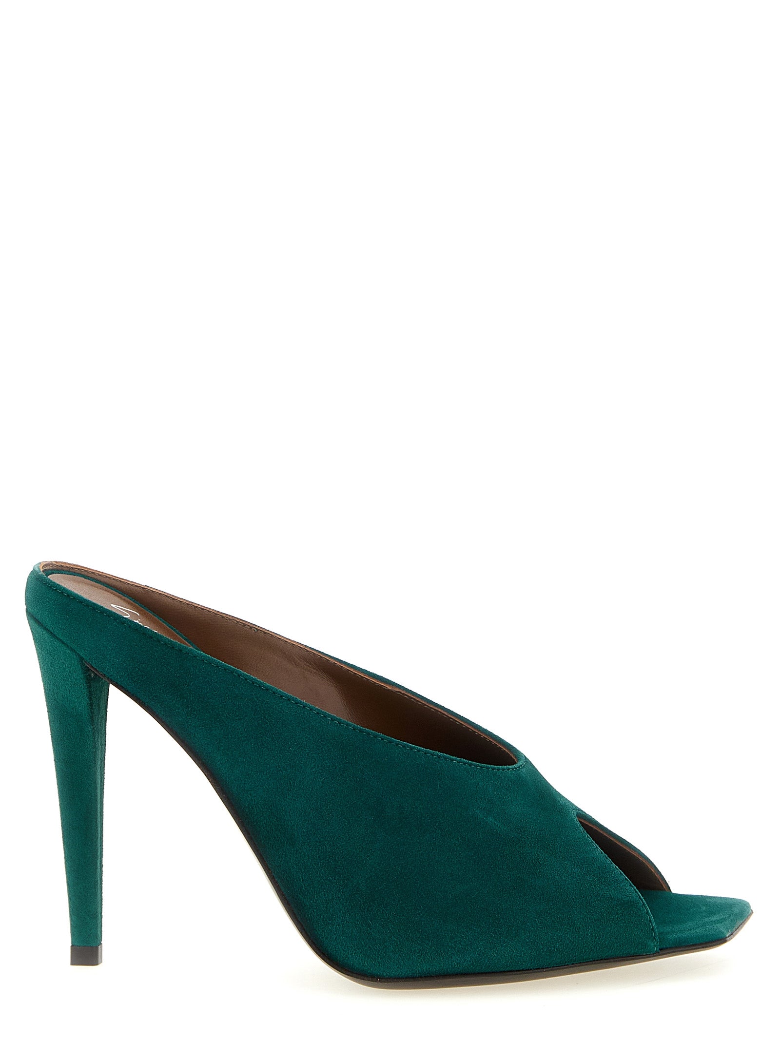 Giuseppe Zanotti Bicolor Suede Leather Stiletto Heel Sandals Giuseppe Zanotti