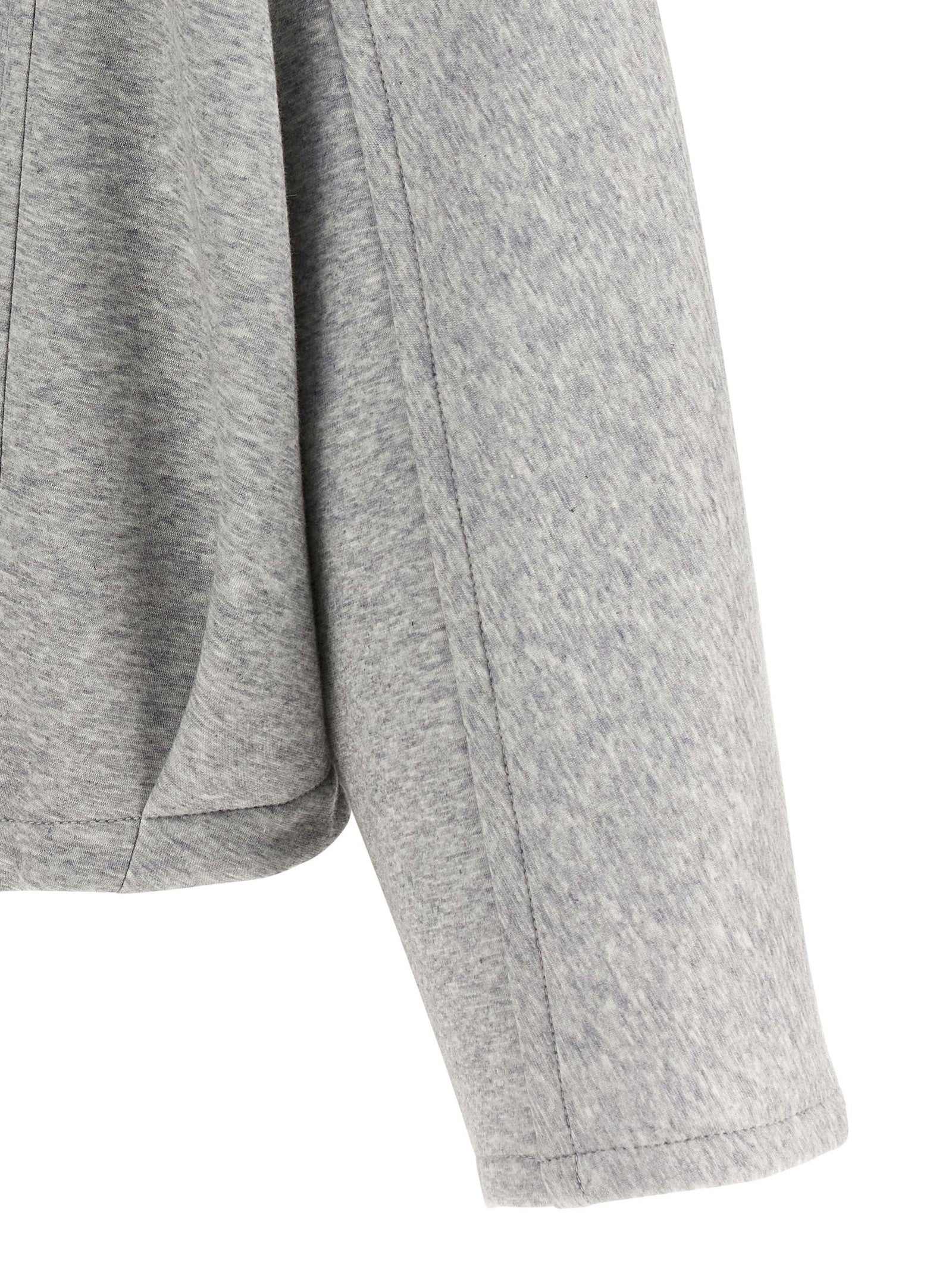 Brunello Cucinelli Gray Cotton Hoodie Brunello Cucinelli