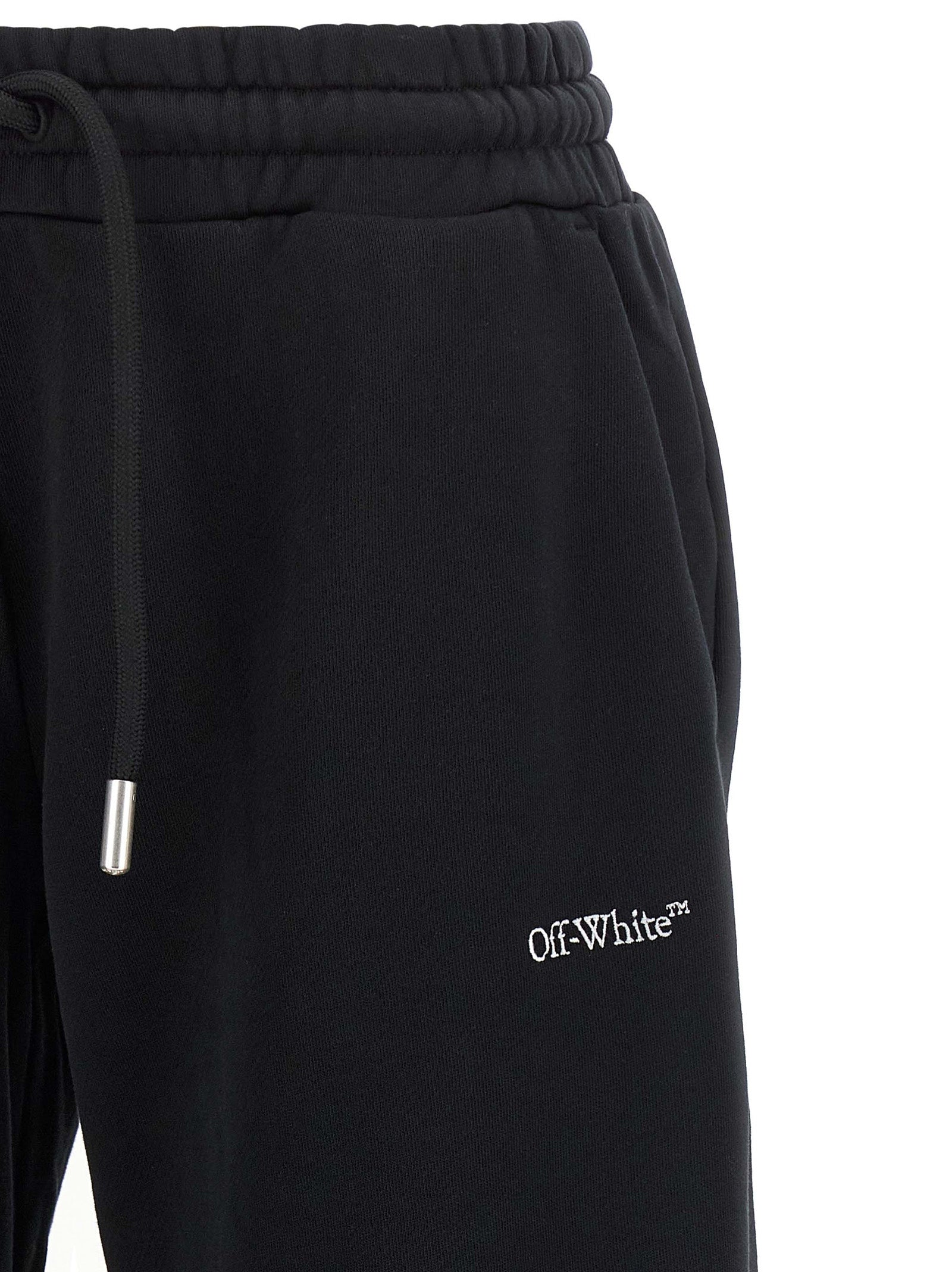 Off-White Black Cotton Joggers (Workout Pants) Off-White