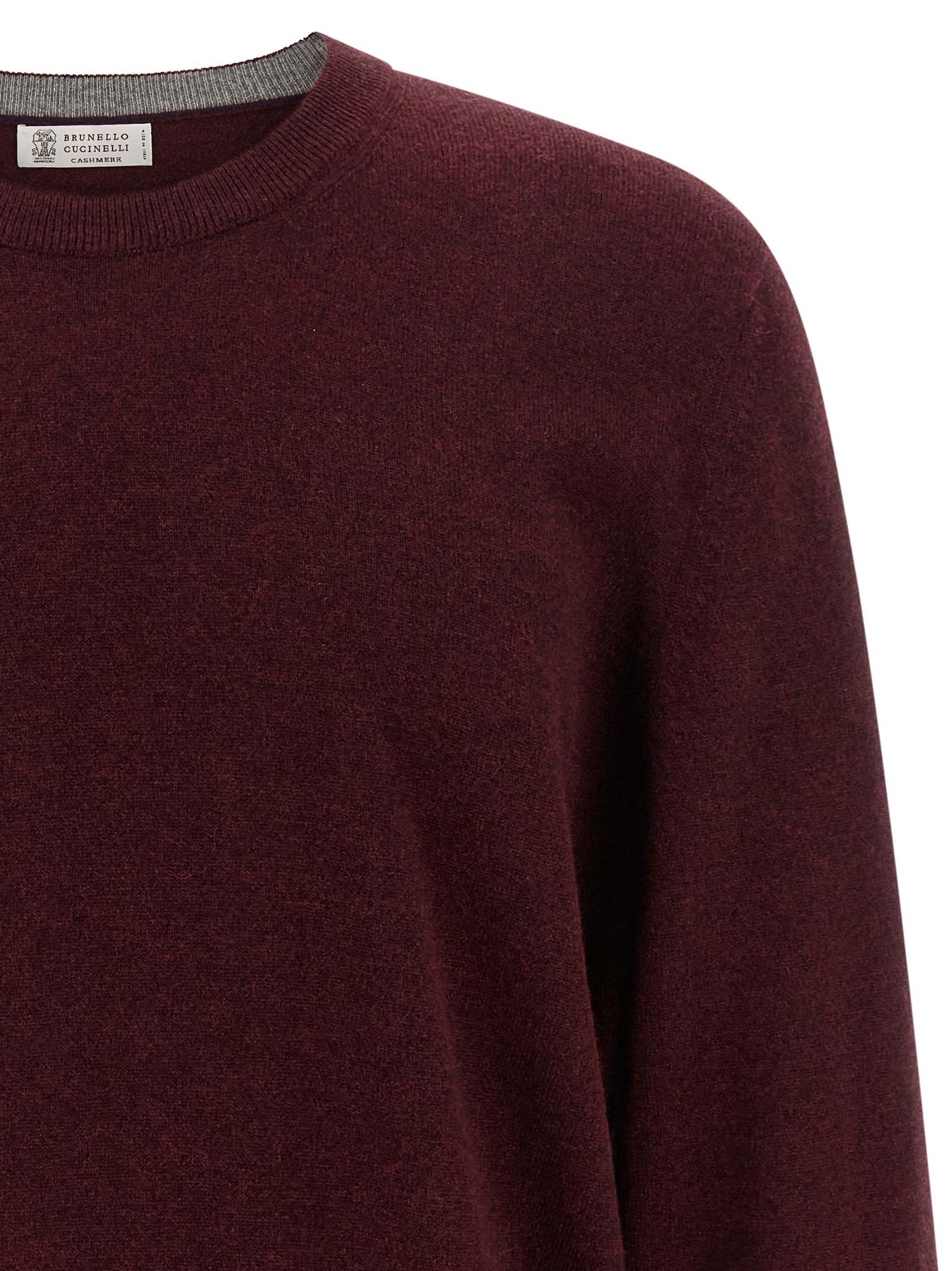 Brunello Cucinelli Bordeaux Cashmere Cardigan Brunello Cucinelli